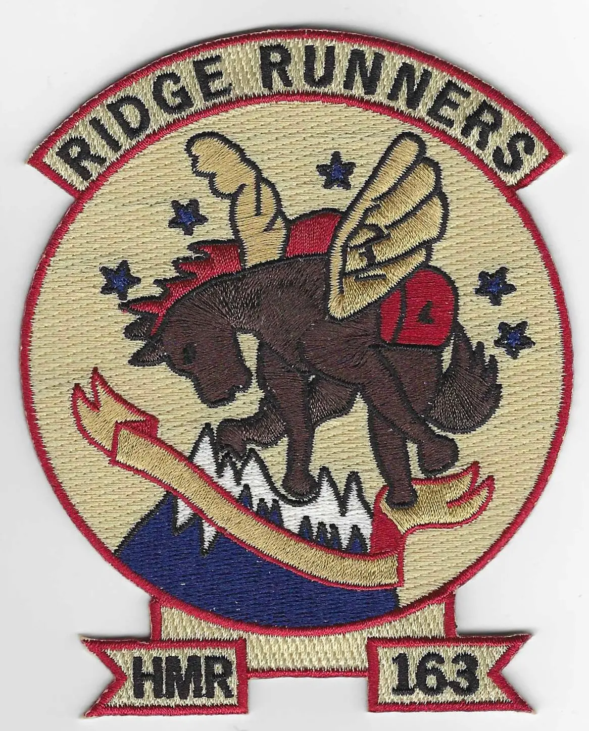 Officially Licensed Usmc Hmr-163 Ridge Runners Patch 1