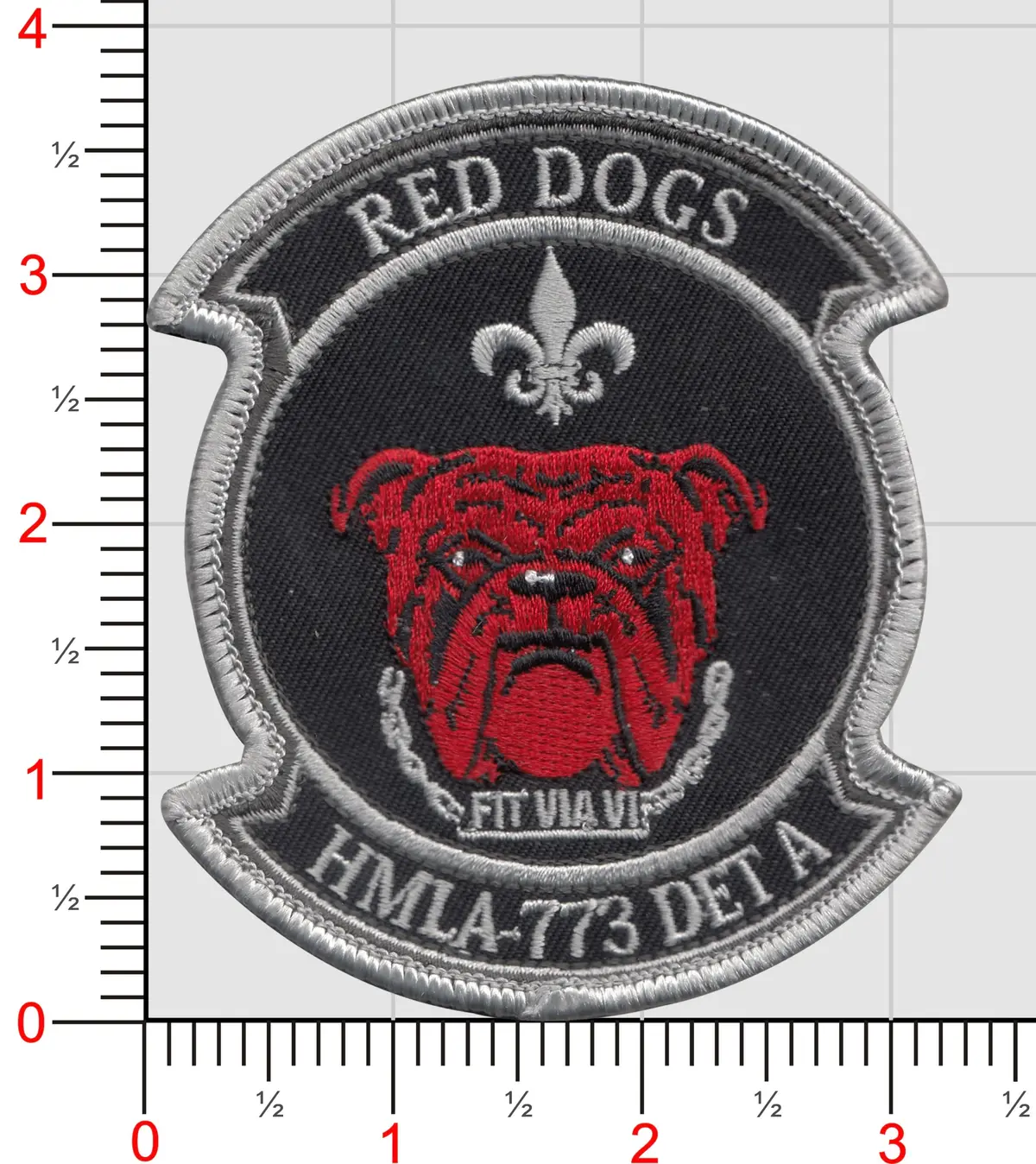 Officially Licensed Usmc Hmla-773 Red Dogs Det A Patch 1