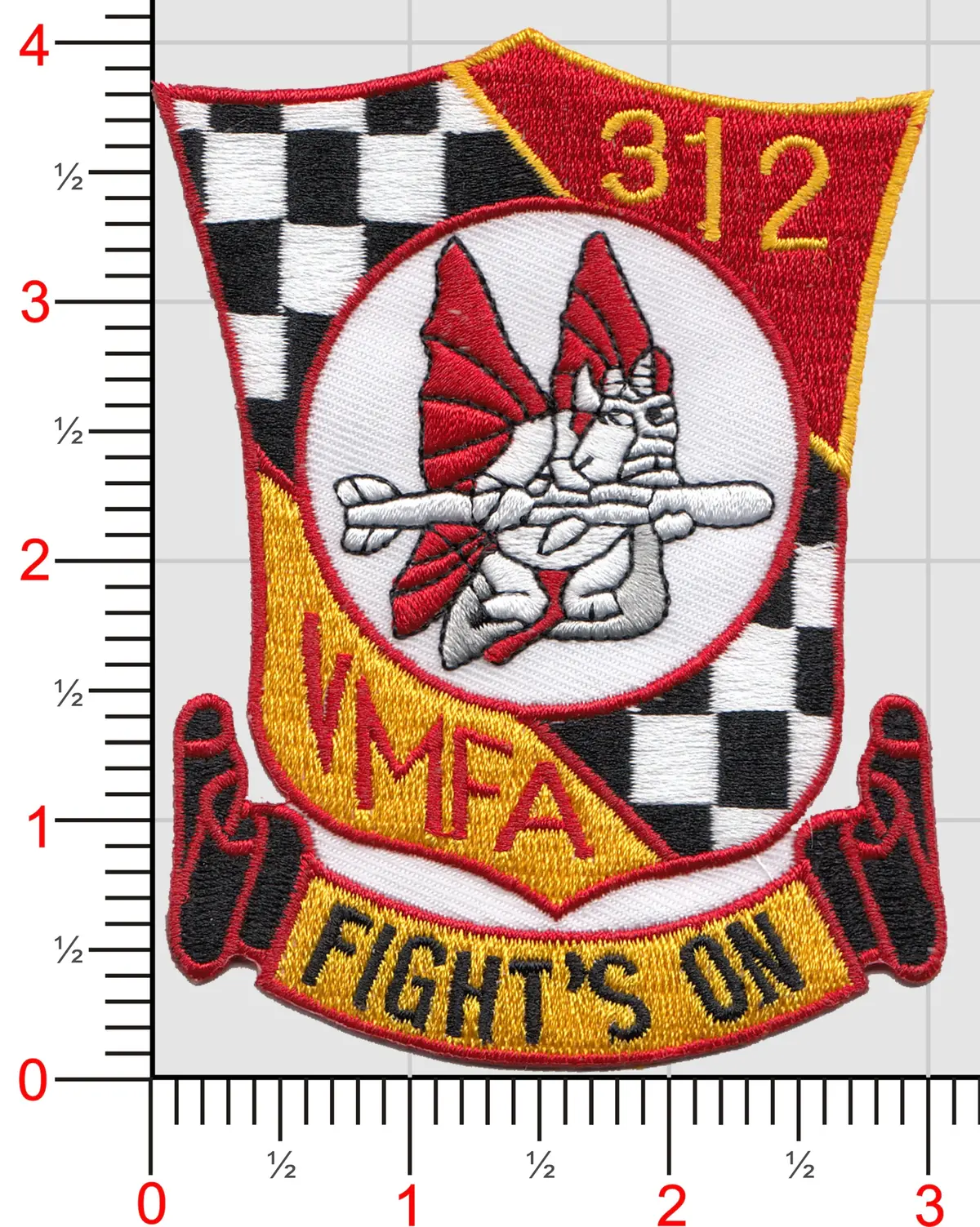 Officially Licensed Usmc Vmfa-312 Checkerboards Squadron Patch 1