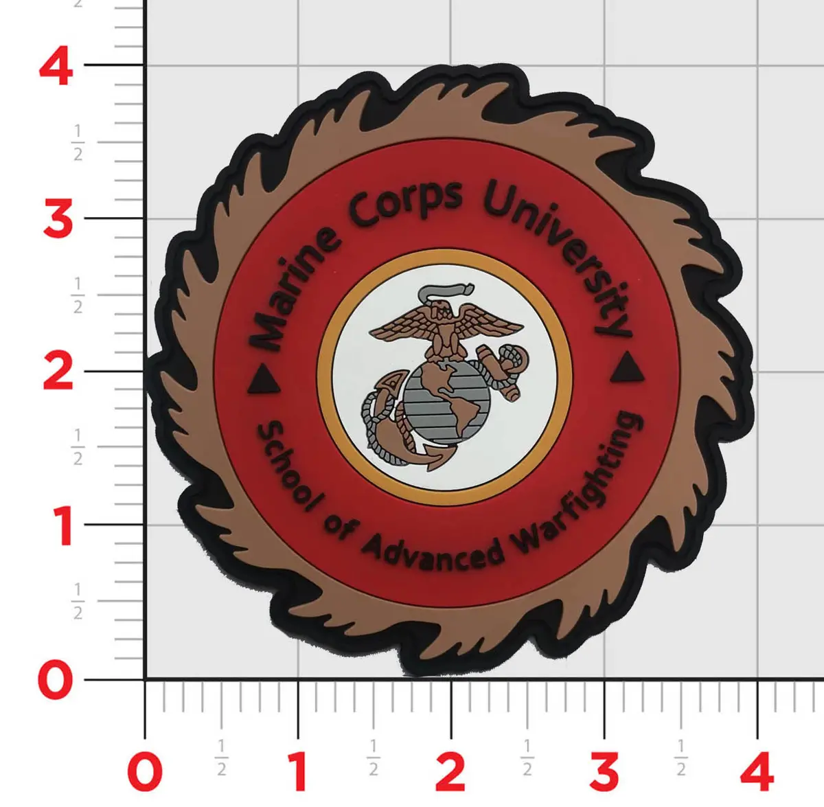 Officially Licensed Usmc University School Of Advanced Warfighting Pvc Patch 1