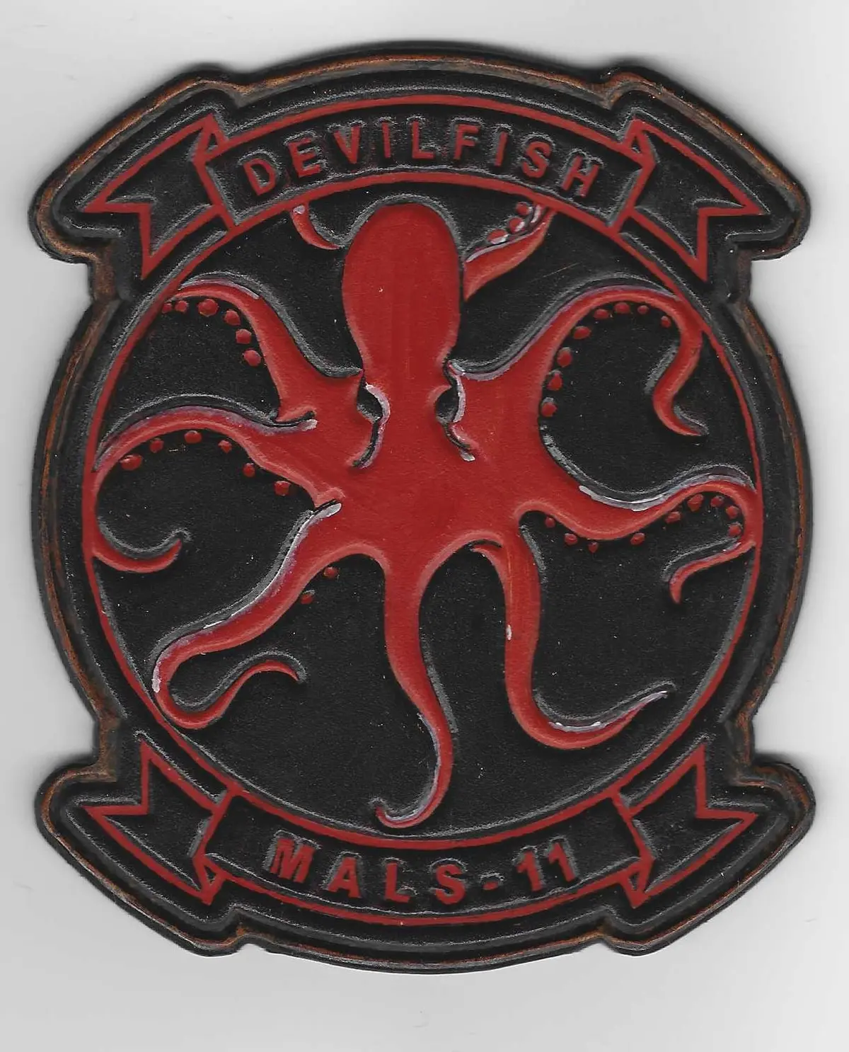 Officially Licensed Mals-11 Devilfish Leather Patch 2