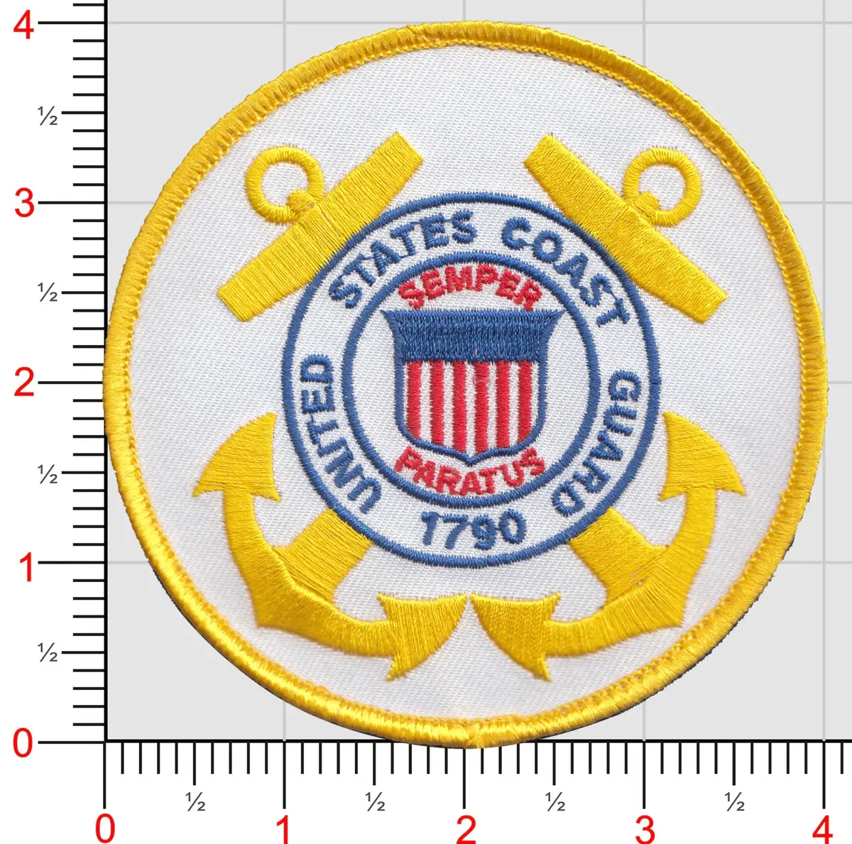 Us Coast Guard White Patch 1