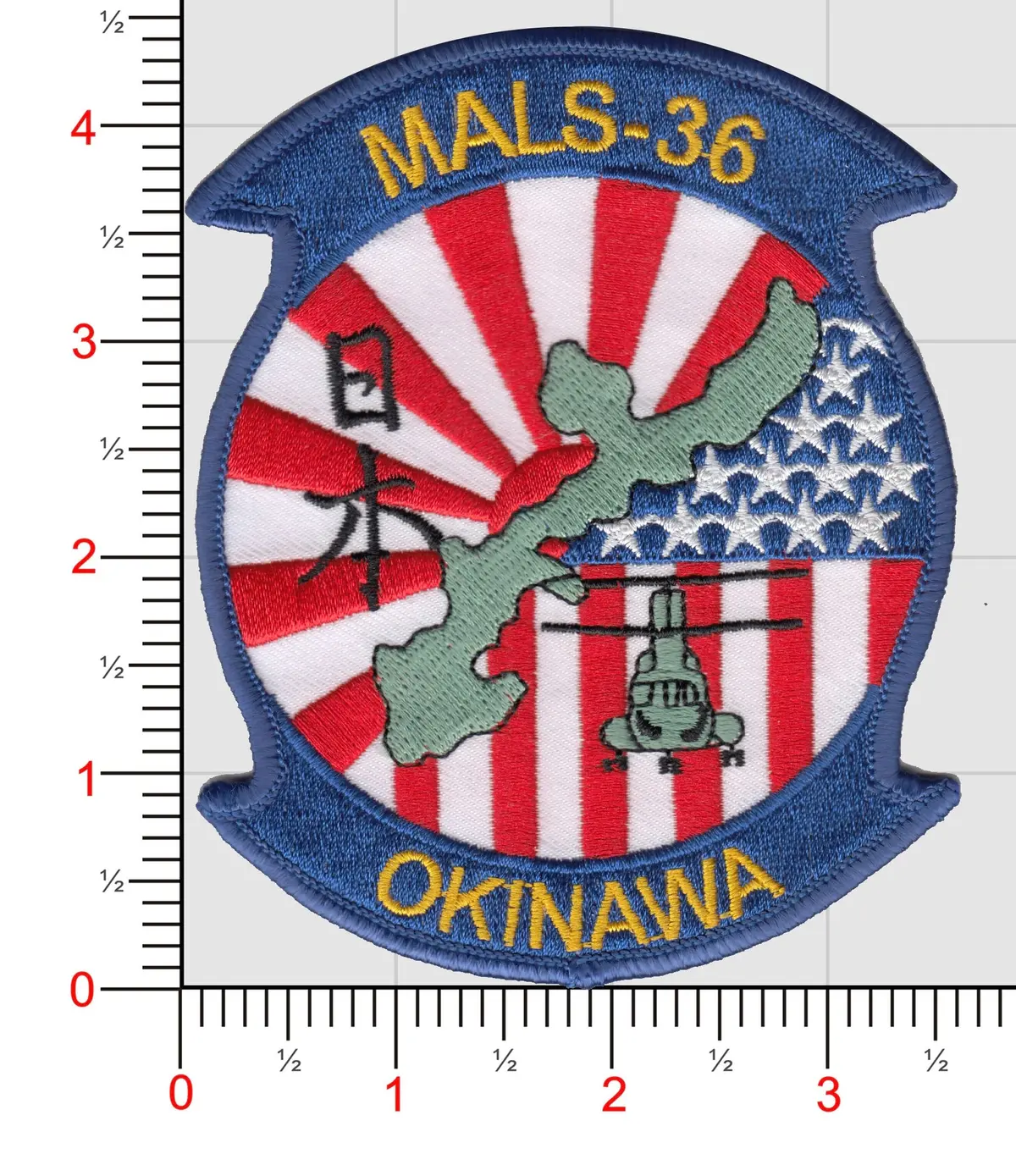Officially Licensed Usmc Mals-36 Okinawa Patch 1