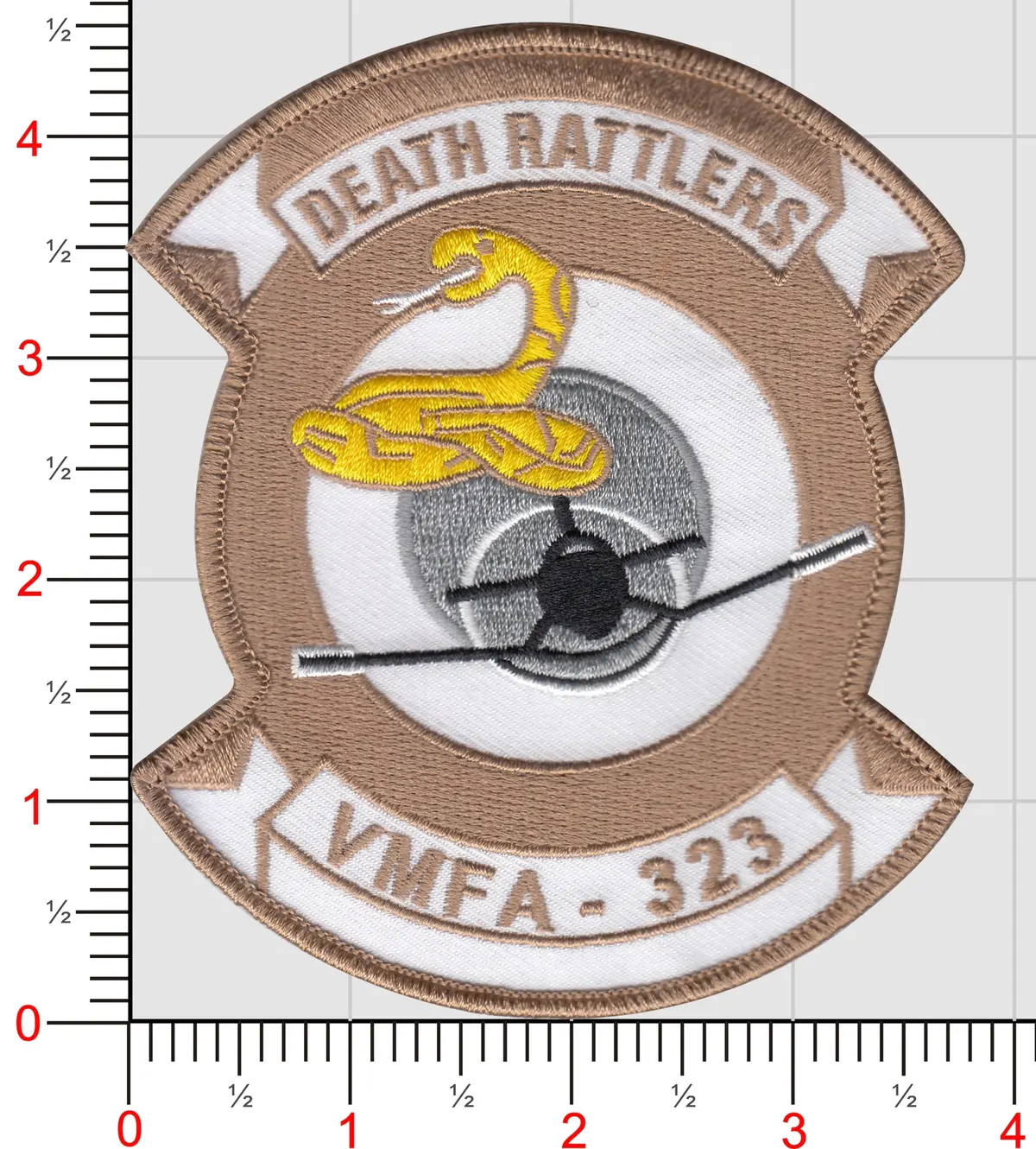 Officially Licensed Usmc Vmfa-323 Death Rattlers Patch 1
