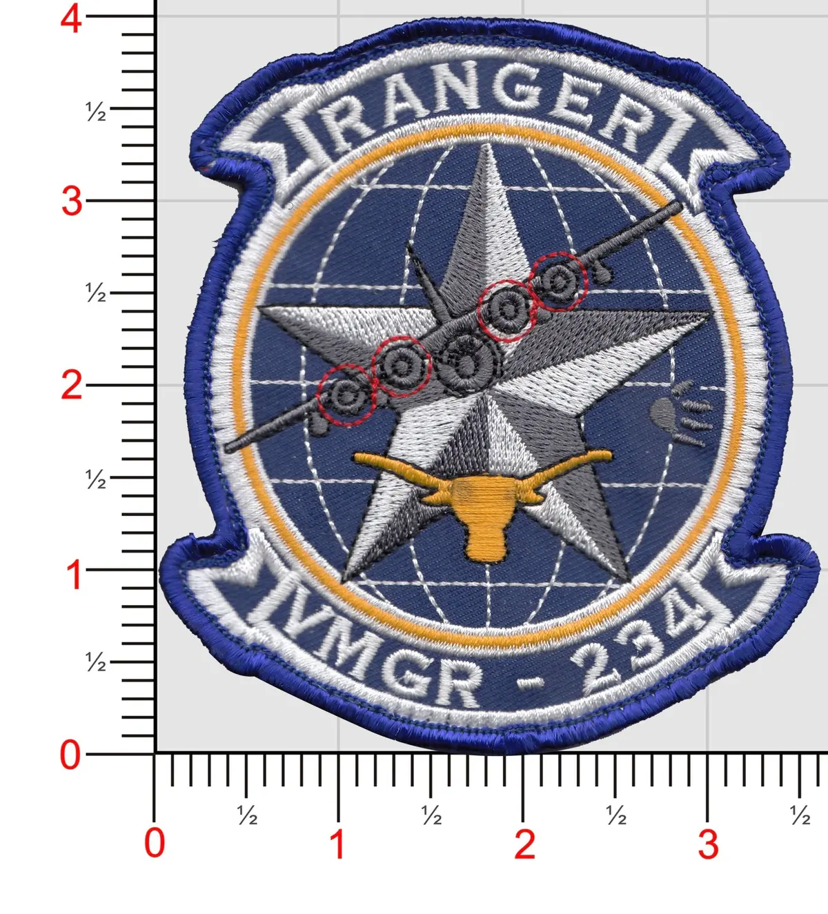 Officially Licensed Usmc Vmgr-234 Rangers Squadron Patch 1
