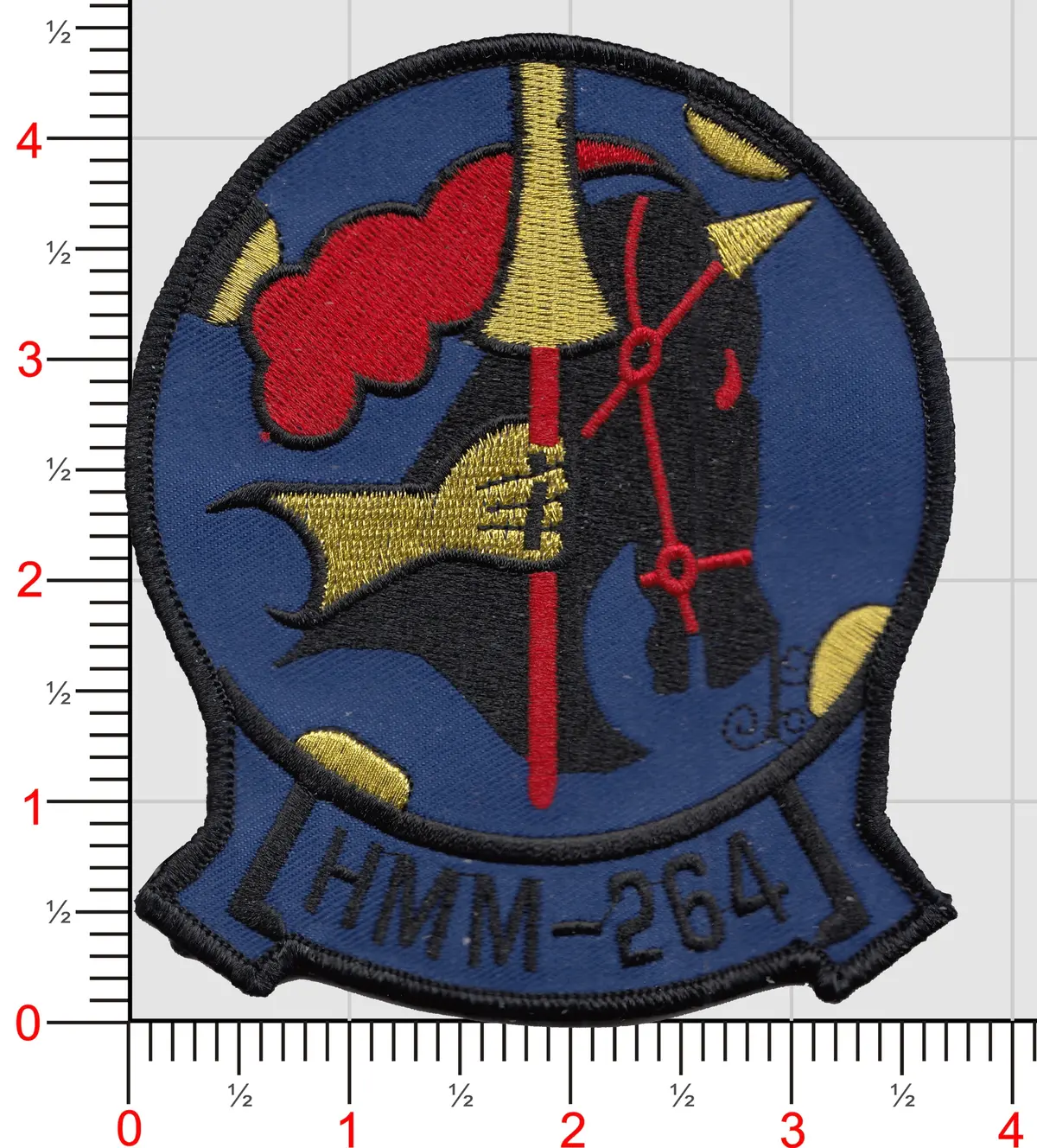 Officially Licensed Usmc Hmm-264 Black Knights Patch 1