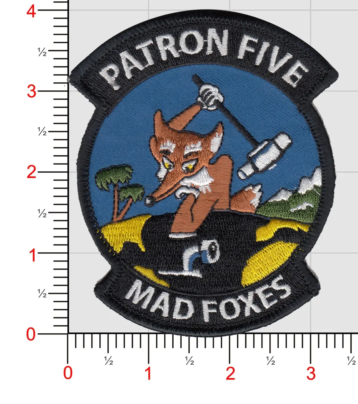 Officially Licensed Us Navy Vp-5 Mad Foxes Patch 1