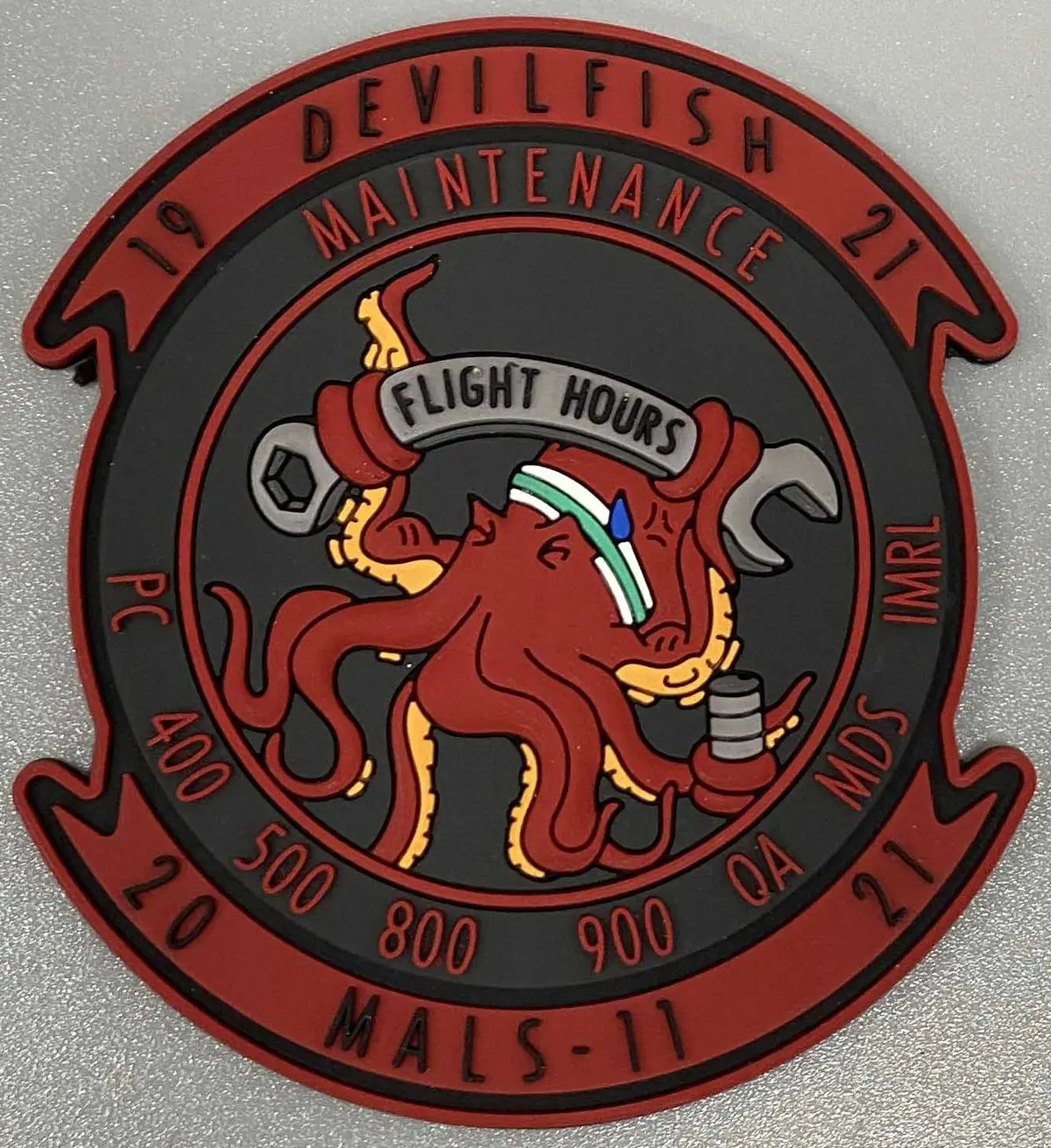 Official Mals-11 Devilfish Maintenance Pvc Patches 1