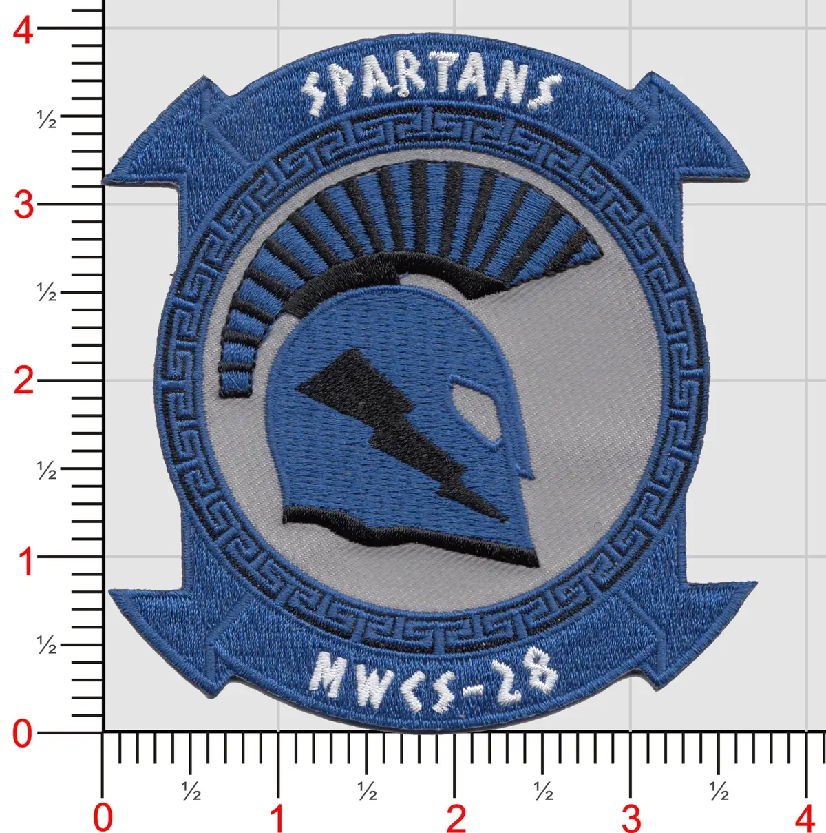 Officially Licensed Usmc Marine Wing Communications Squadron Mwcs-28 Spartans Patch 1