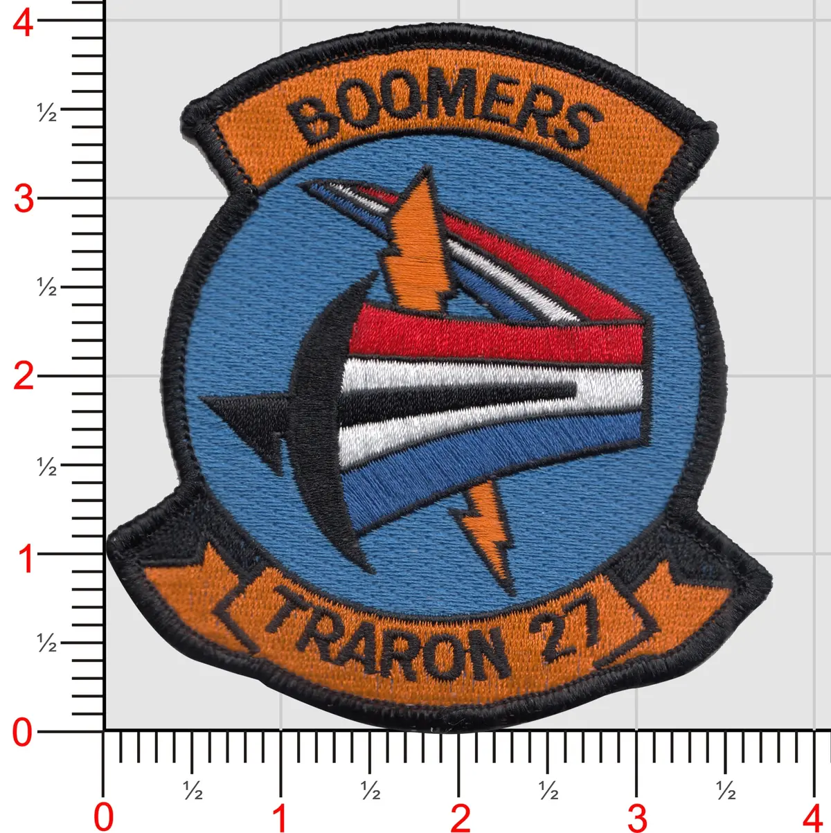 Officially Licensed Us Navy Vt-27 Boomers Squadron Patch 1