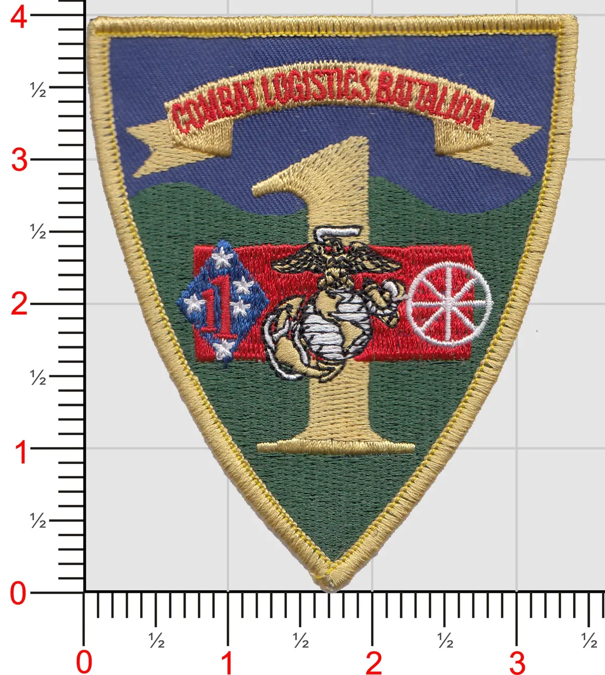 Officially Licensed Usmc 1St Combat Logistics Battalion Patch 1
