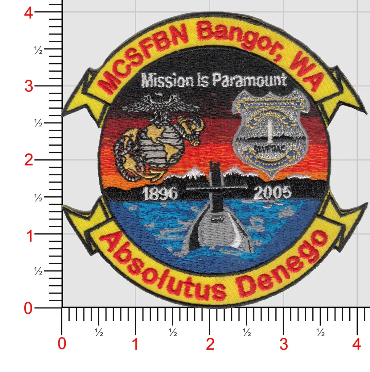 Usmc Security Forces Bangor, Wa (Mcsfbn) Patch 1