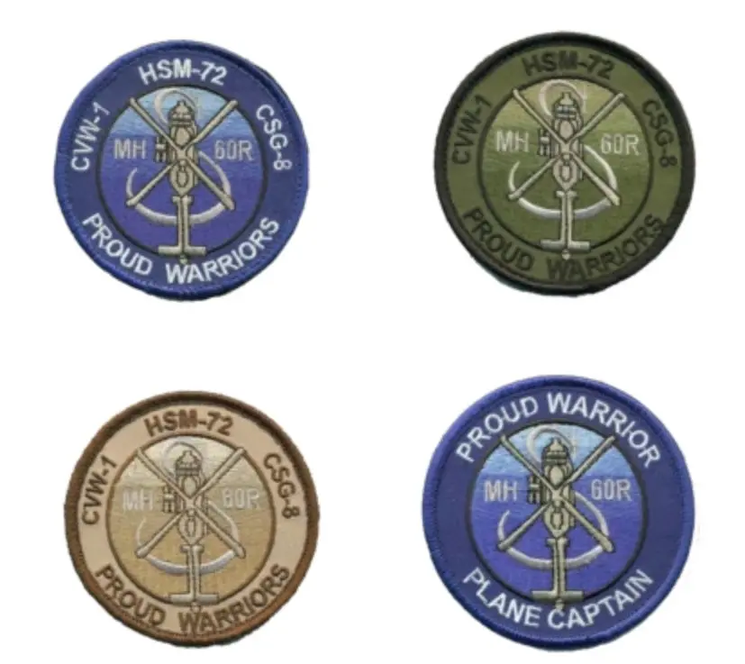 Official Hsm-72 Silver Dollar Mh-60R Patches 1