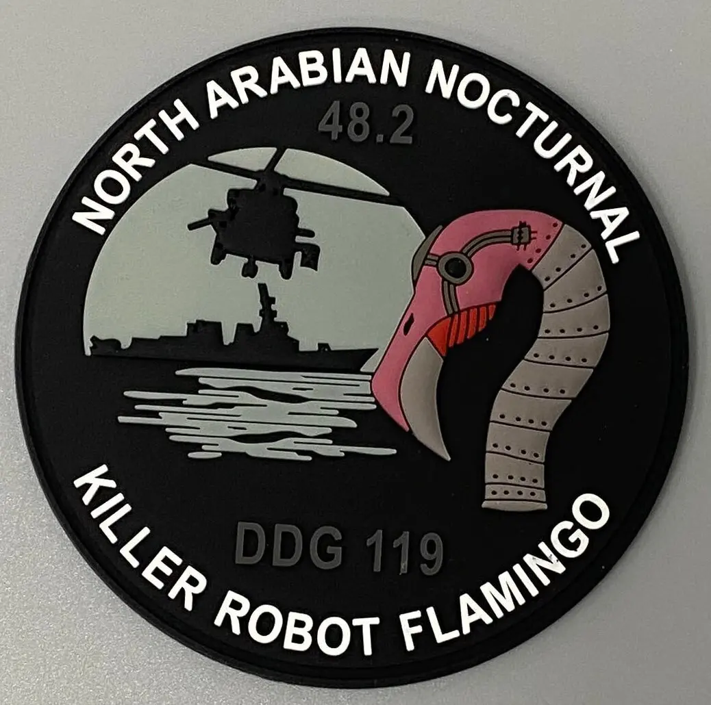Official Hsm-48.2 Killer Robot Flamingo Pvc Patch 1