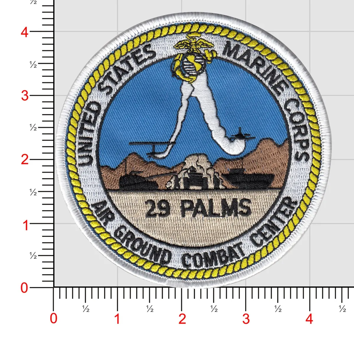 Officially Licensed Usmc Air Ground Combat Center Mcagcc 29 Palms Patch 1