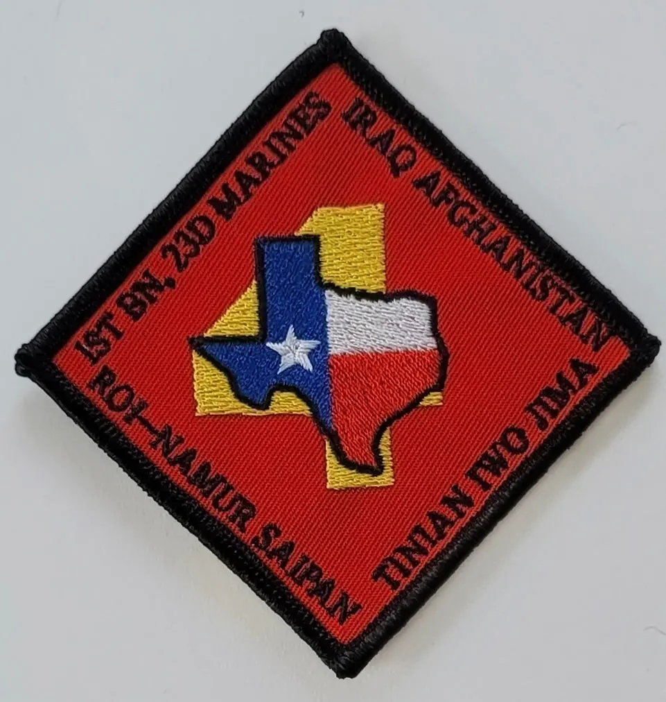 Officially Licensed Usmc 1St Bn 23Rd Marine Regiment Black Edge Patch 1