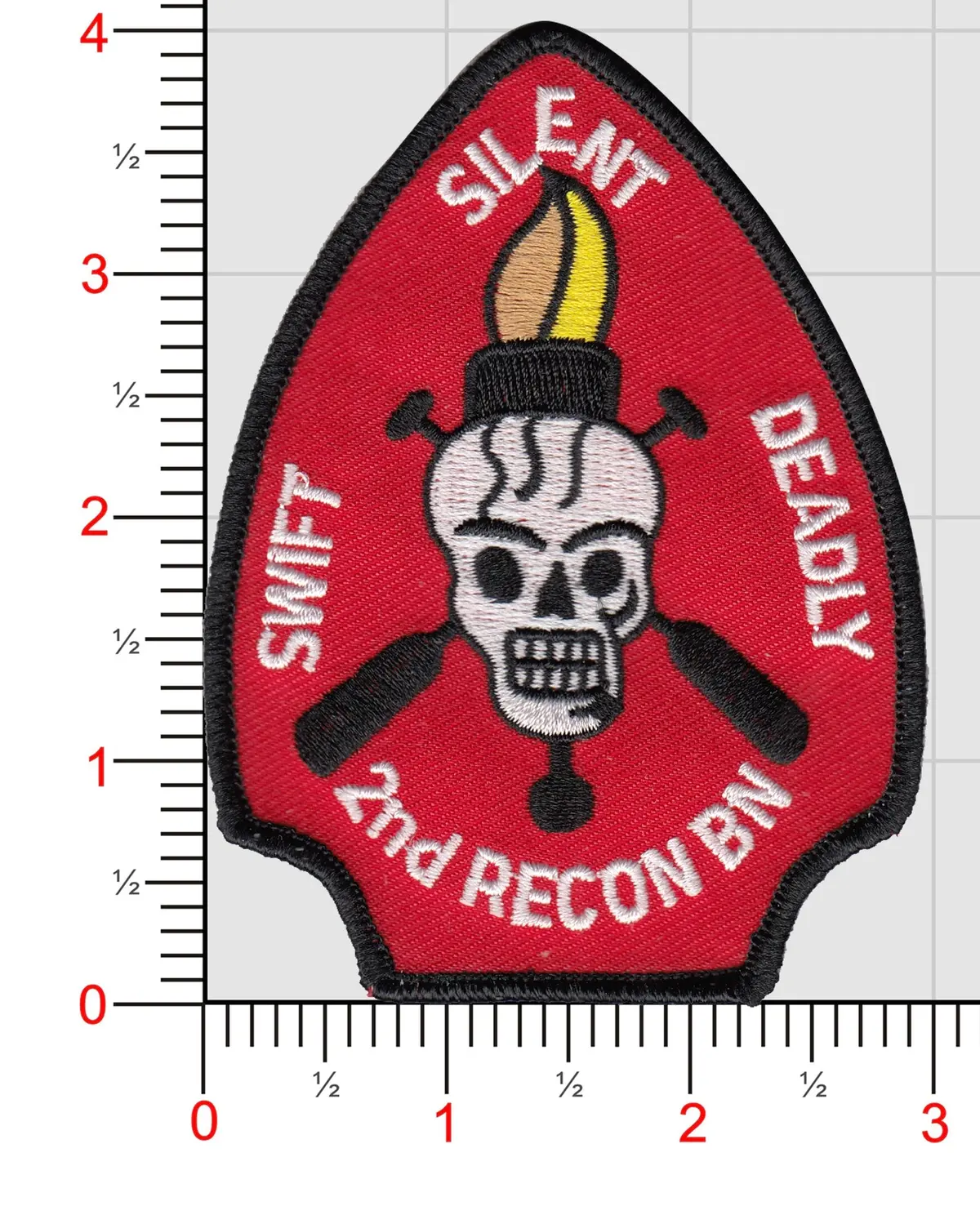 Officially Licensed Usmc 2Nd Recon Bn- Swift, Silent, Deadly Patch 1