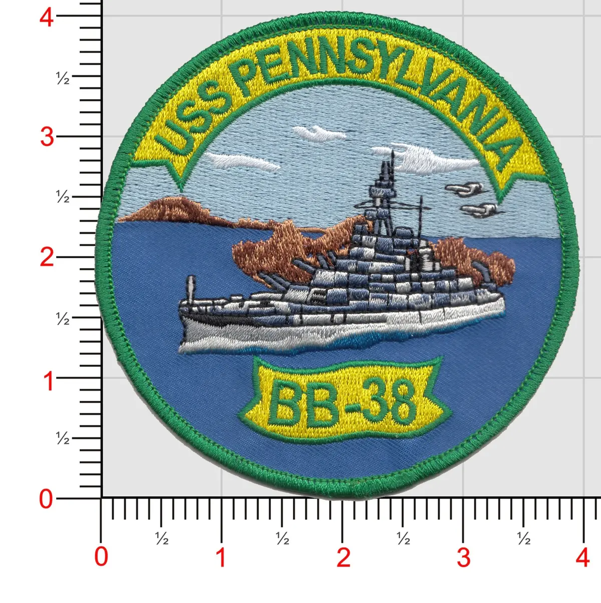 Uss Pennsylvania Bb-38 Patch 1