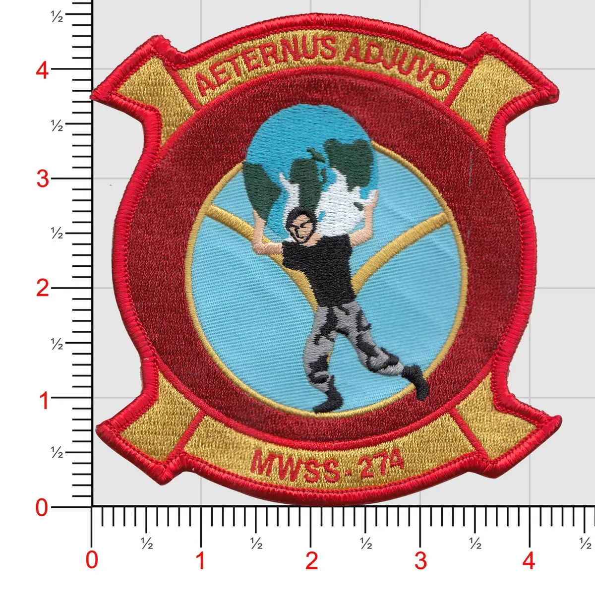 Officially Licensed Usmc Mwss 274 Ironmen Patch 1