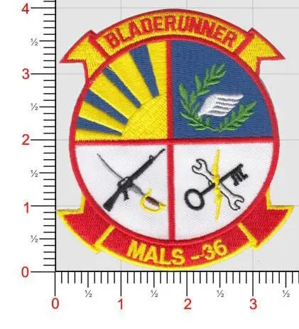 Officially Licensed Usmc Mals-36 Bladerunner Patch 1