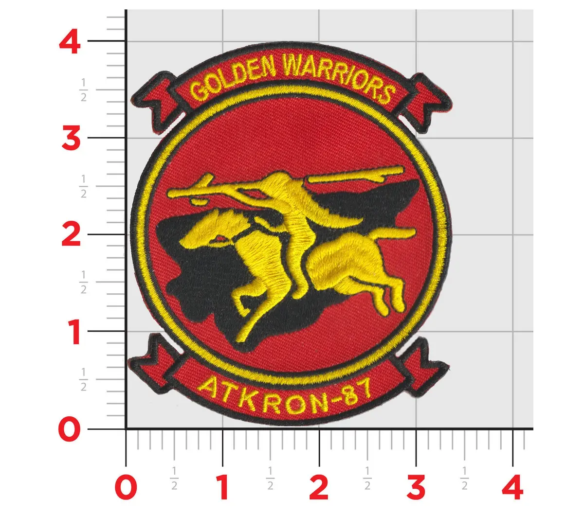 Officially Licensed Us Navy Va-87 Golden Warriors Squadron Patch 1