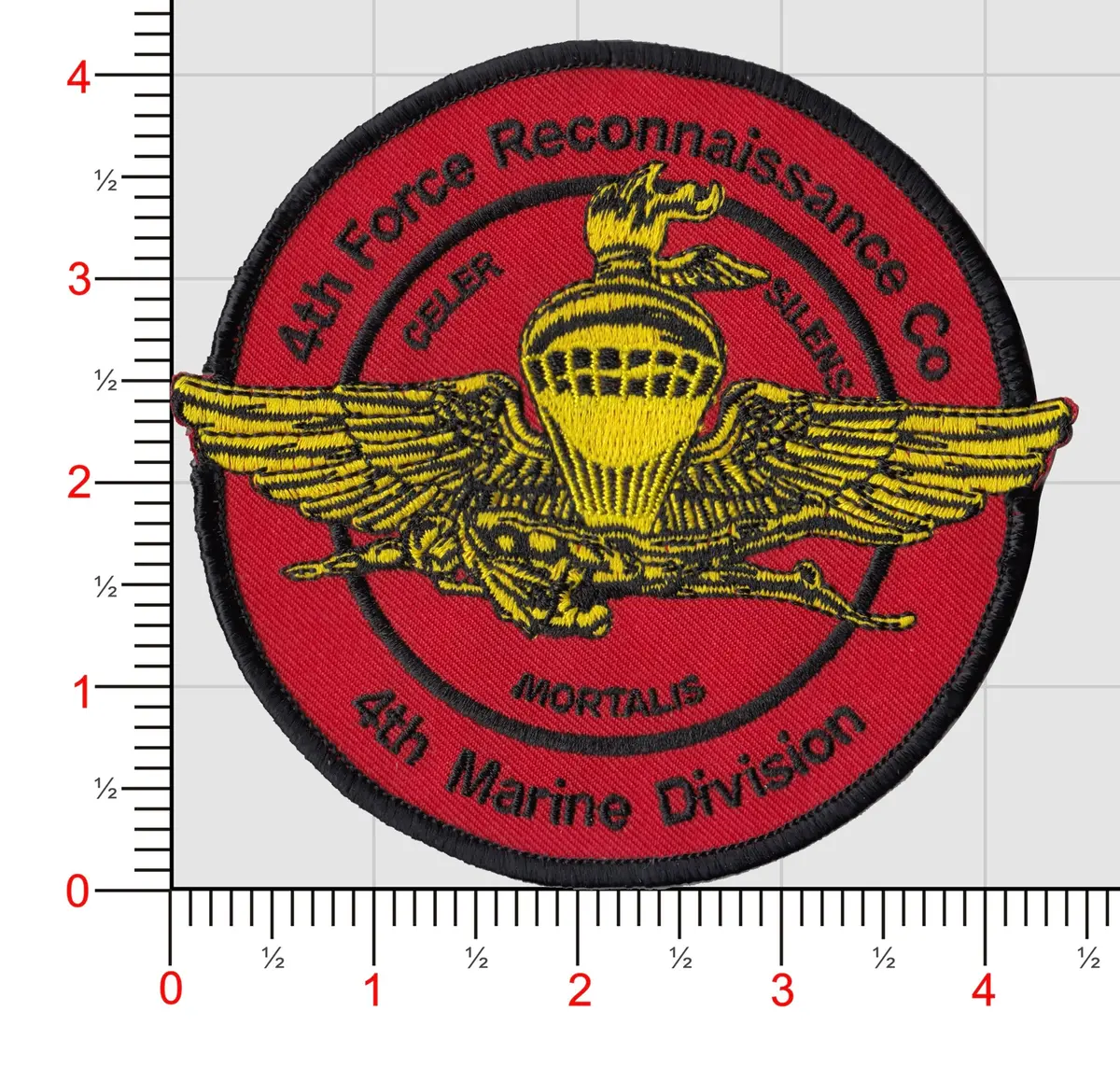 Officially Licensed Usmc 4Th Force Recon 4Th Mardiv Patch 1