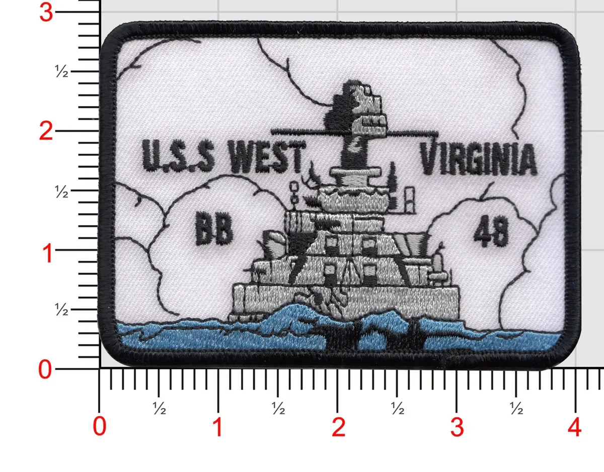 Uss West Virginia Bb-48 Patch 1