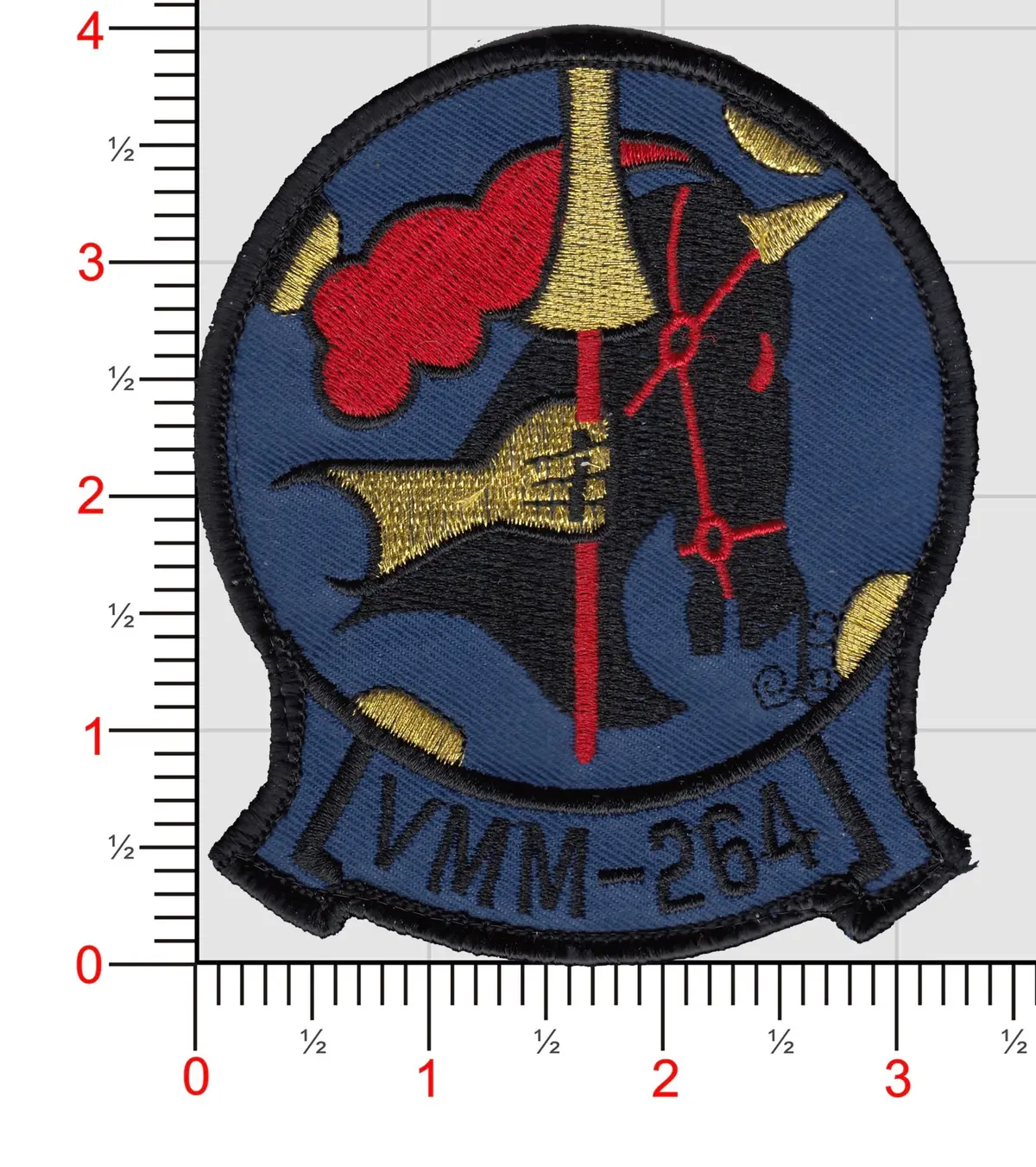 Officially Licensed Usmc Vmm-264 Black Knights Throwback Patch 1