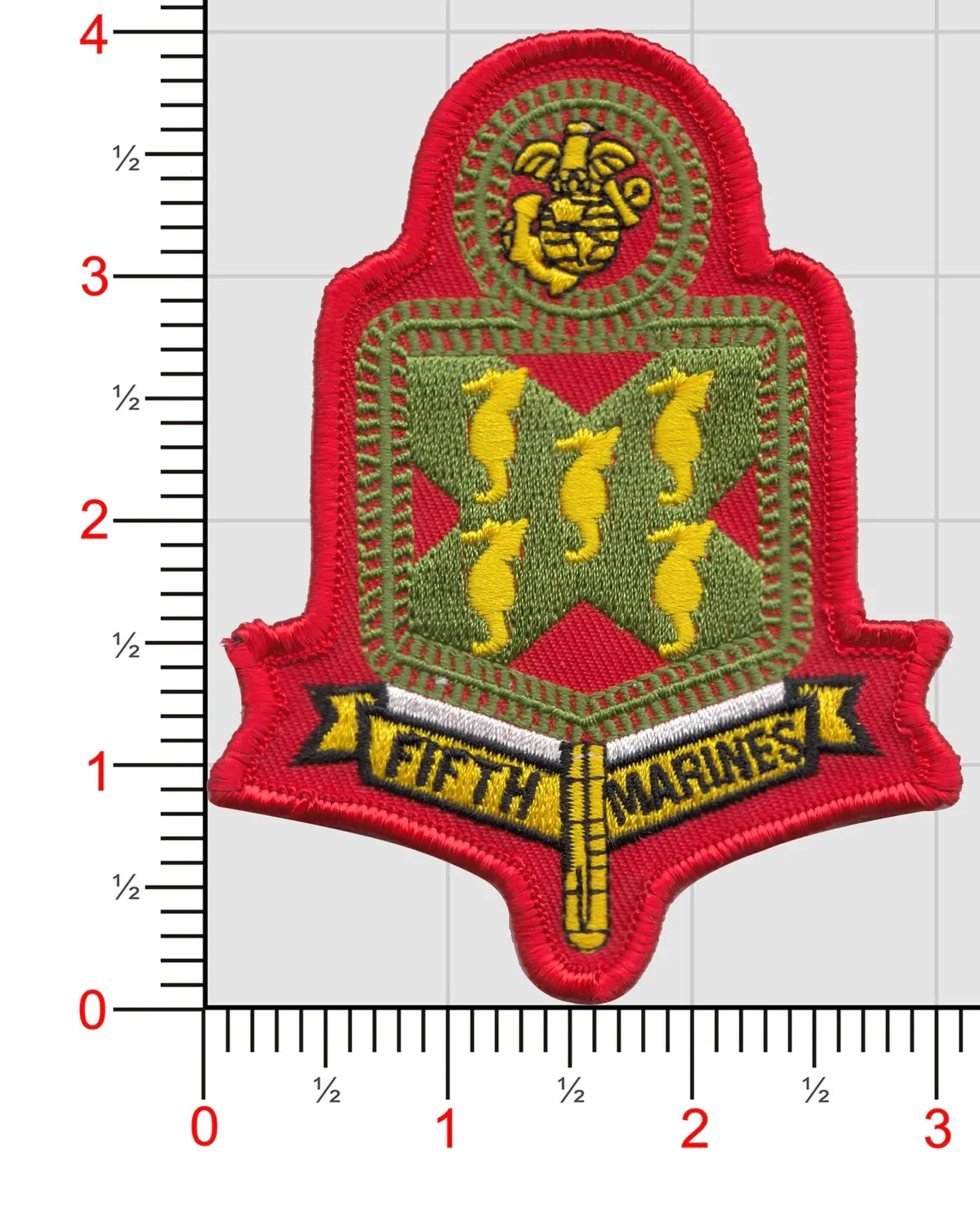 Officially Licensed Usmc 5Th Marines Patch 1