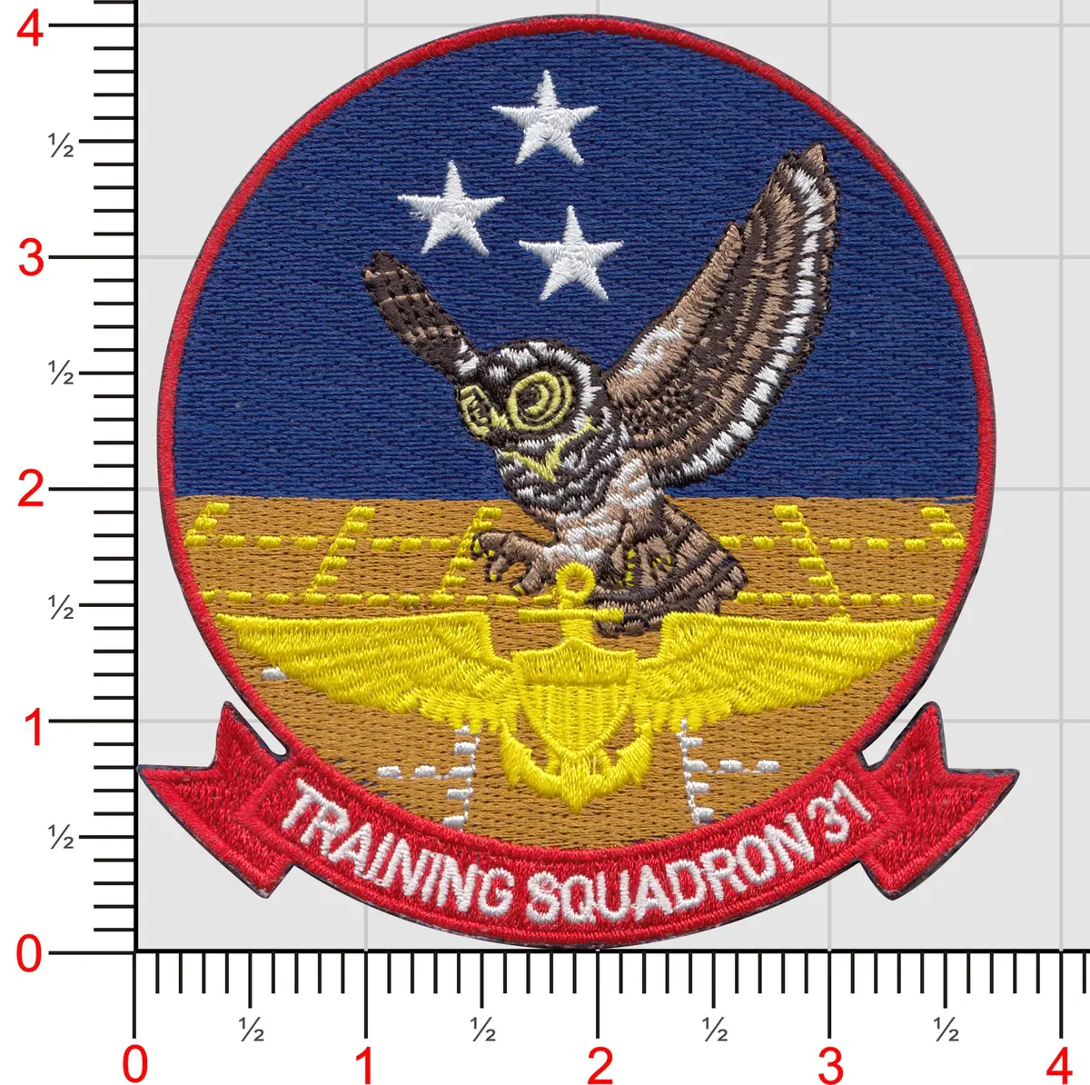 Officially Licensed Us Navy Vt-31 Wise Owls Squadron Patches 1