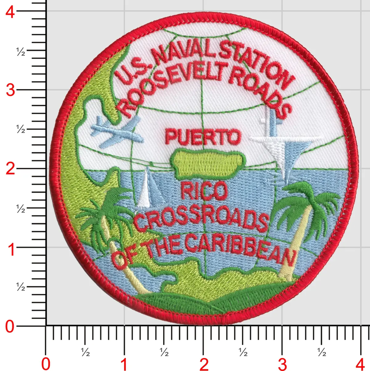 Officially Licensed Us Navy Nas Roosevelt Road Patch 1