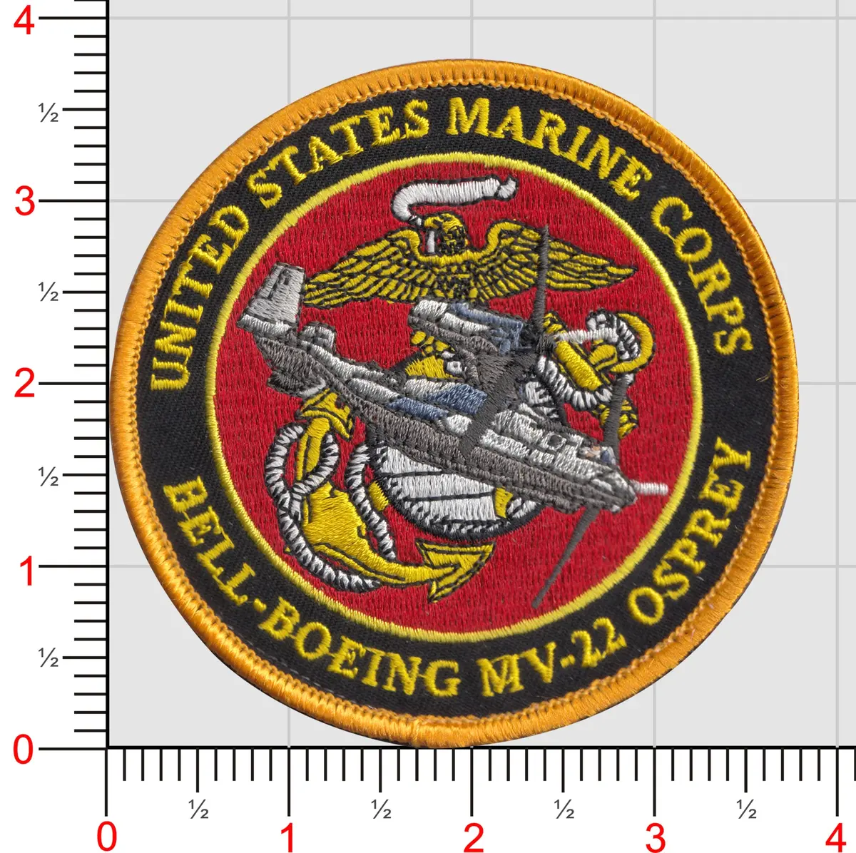 Officially Licensed Usmc Mv-22 Osprey Commemorative Patch 1