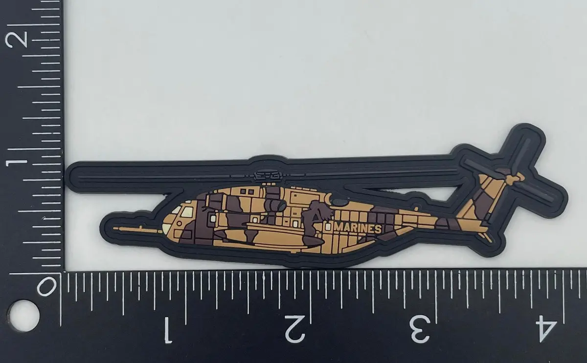 Usmc Hmh-466 Ch-53 Desert Girl Pvc Patch 1