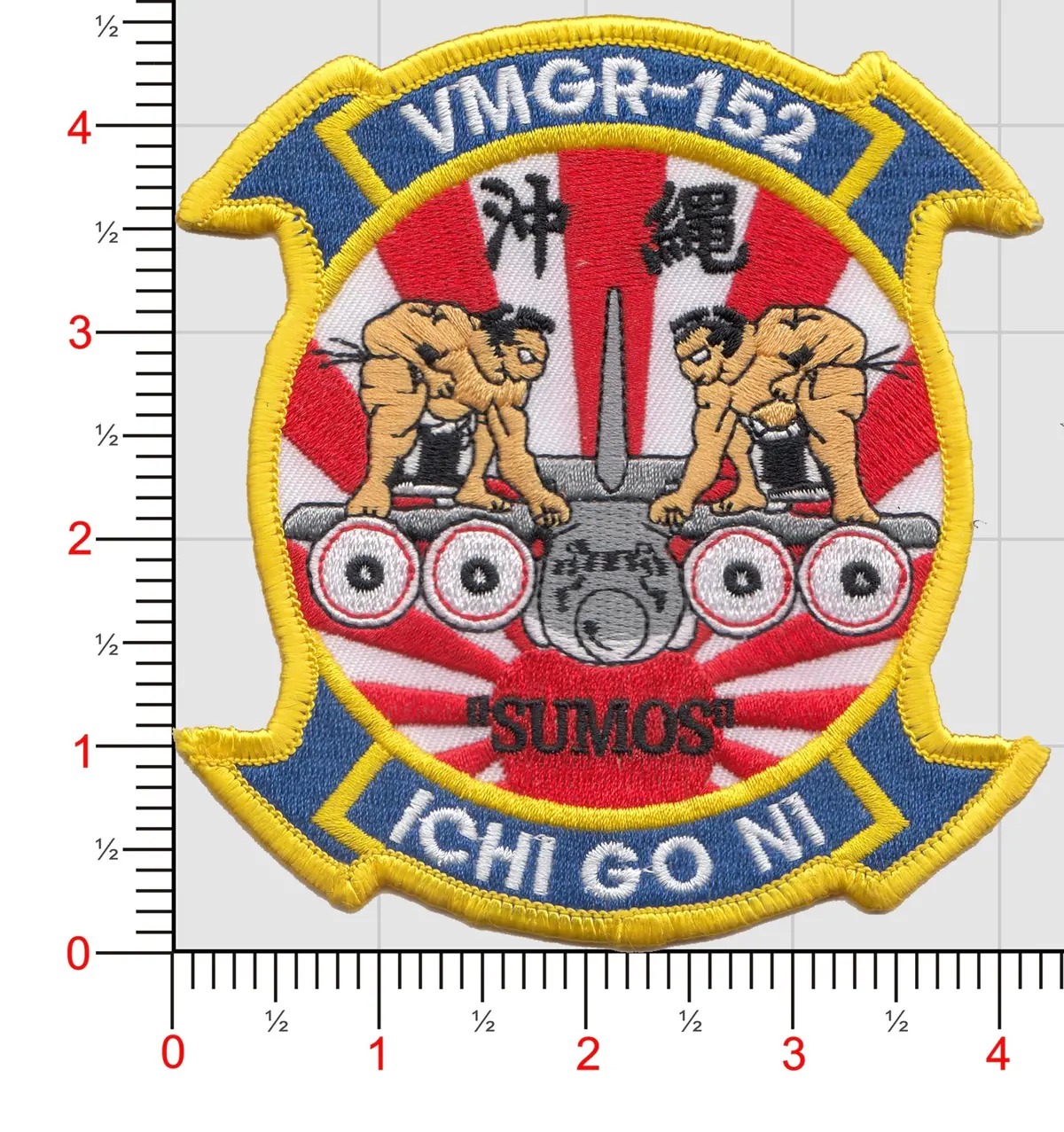 Officially Licensed Usmc Vmgr-152 Sumos Patch 1