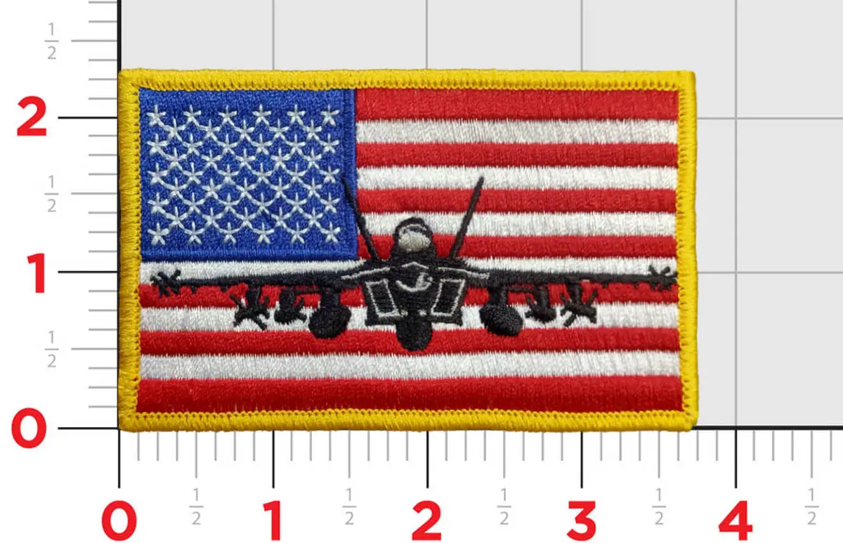 F-18 Us Flag Patch 1