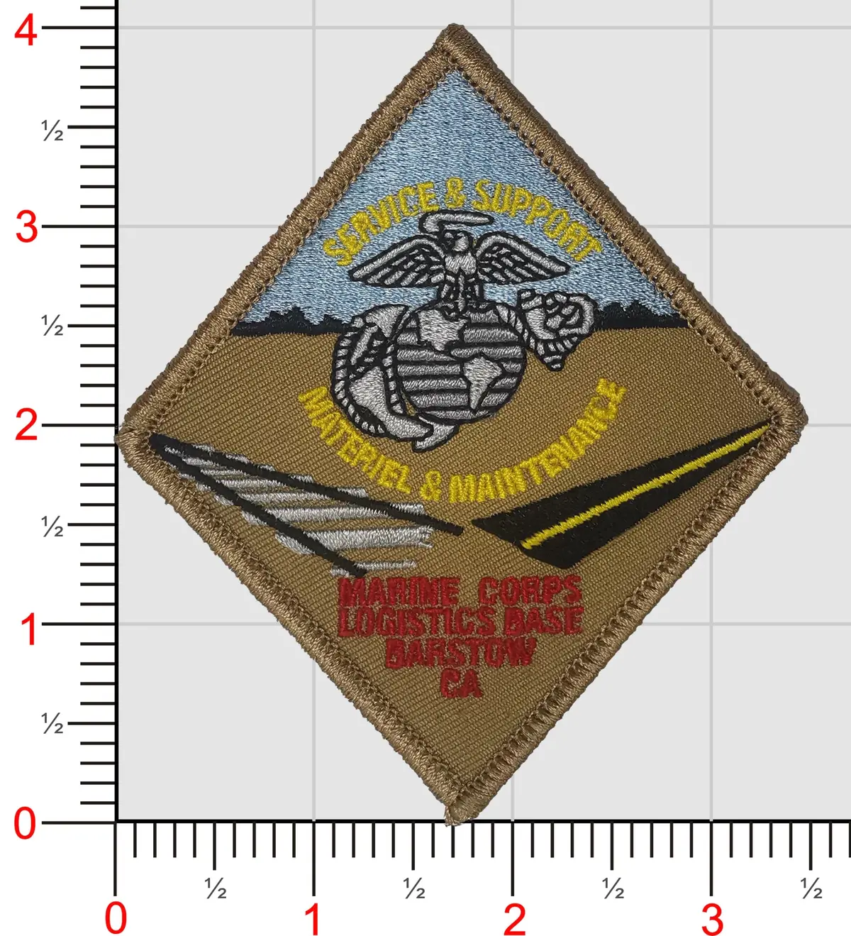 Officially Licensed Usmc Mclb Barstow Patch 1