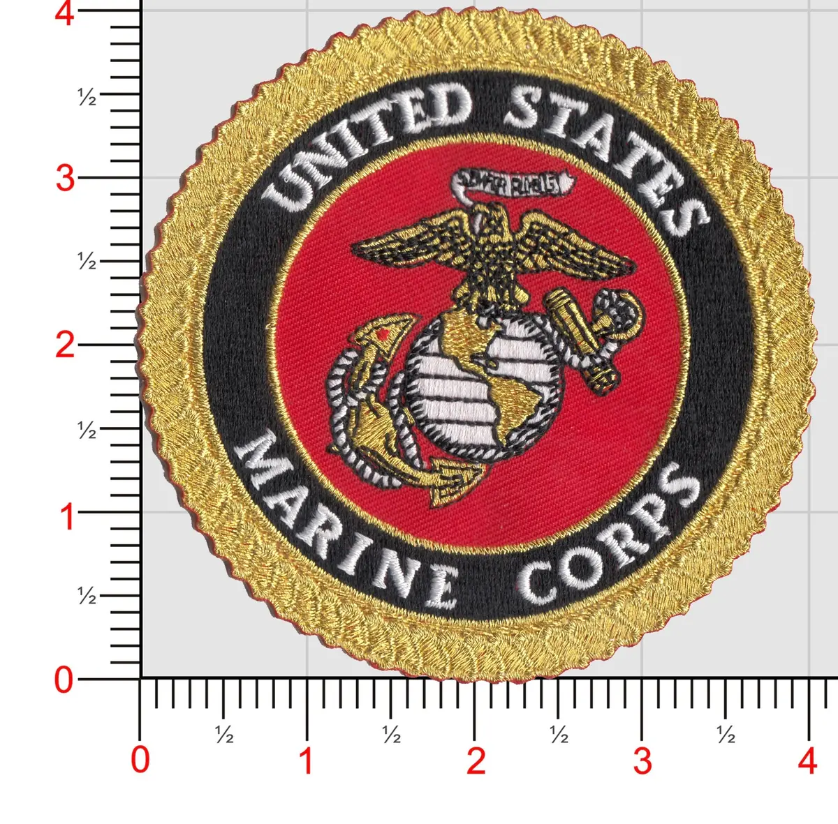 Officially Licensed Usmc Gold Border Ega Patch 1