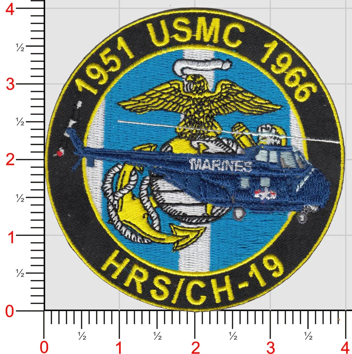 Officially Licensed Usmc Hrs/Ch-19 Korean War Patch 1