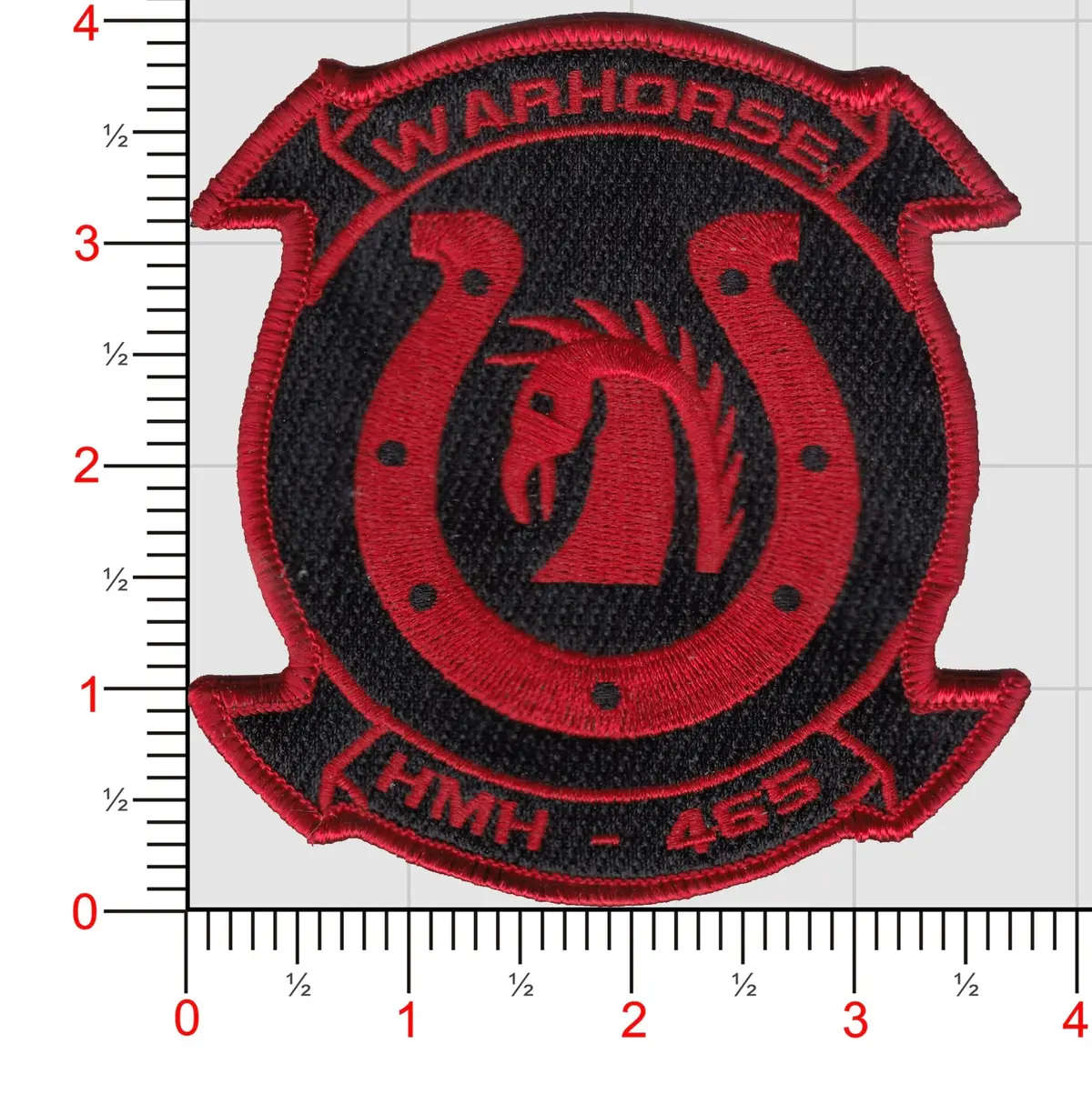 Officially Licensed Usmc Hmh-465 Warhorse Patch 1