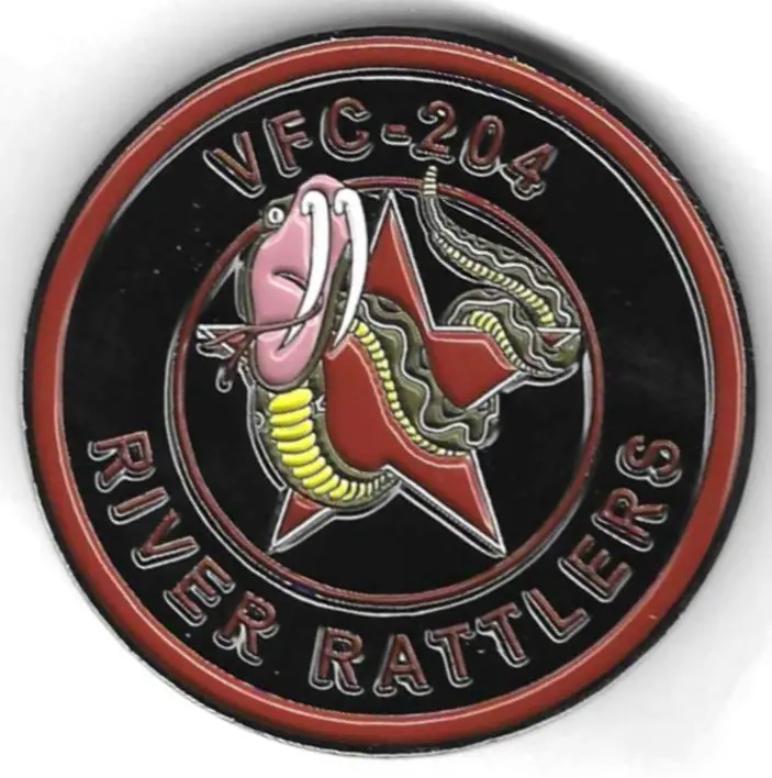 Officially Licensed Us Navy Vfc-204 River Rattlers Coin 1