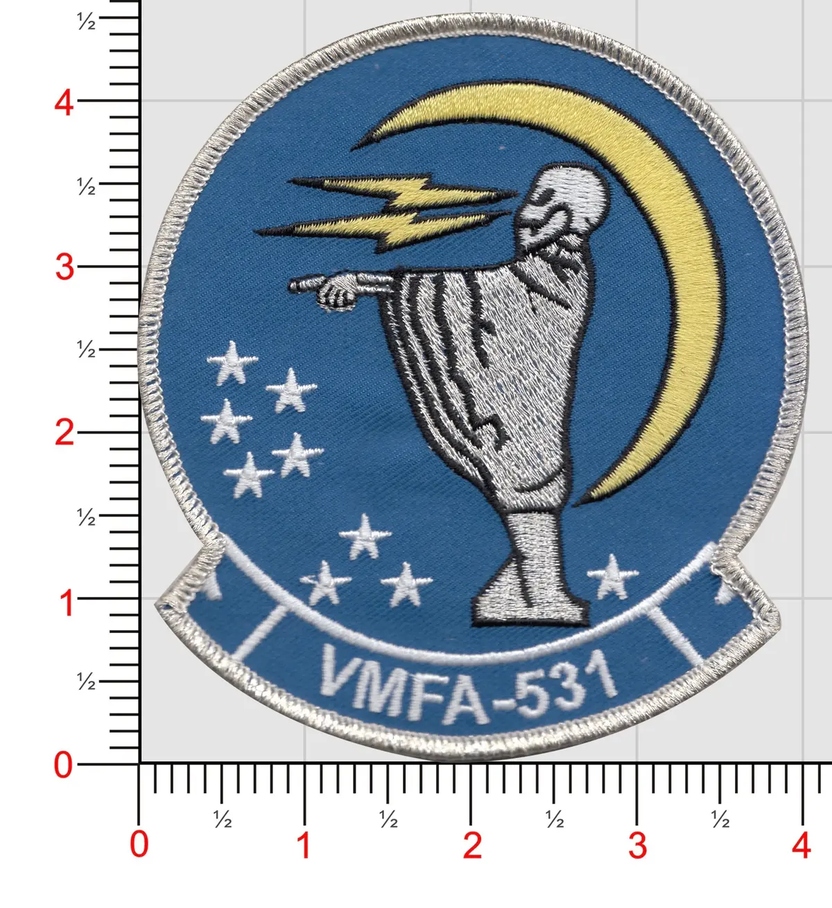 Officially Licensed Usmc Vmfa-531 Grey Ghosts Patch 1