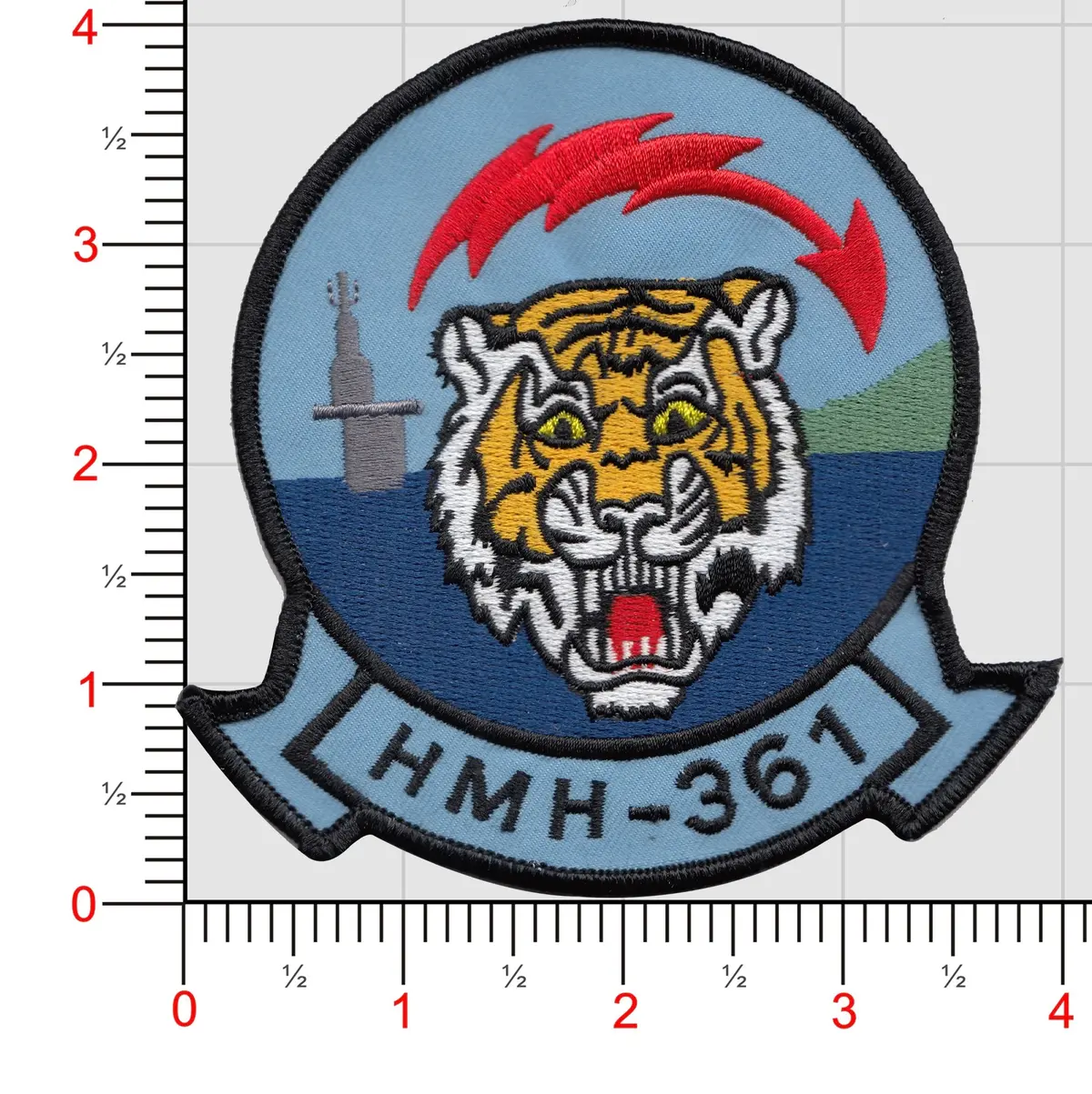 Officially Licensed Usmc Hmh-361 Flying Tigers Patch 1