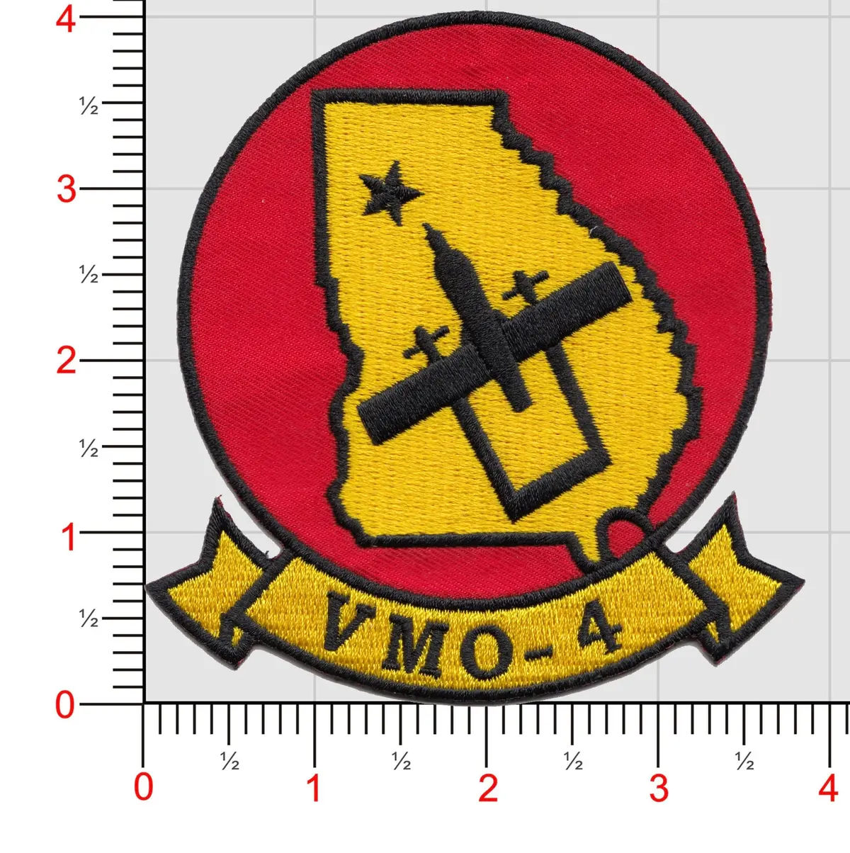 Officially Licensed Usmc Vmo-4 Georgia Patch 1