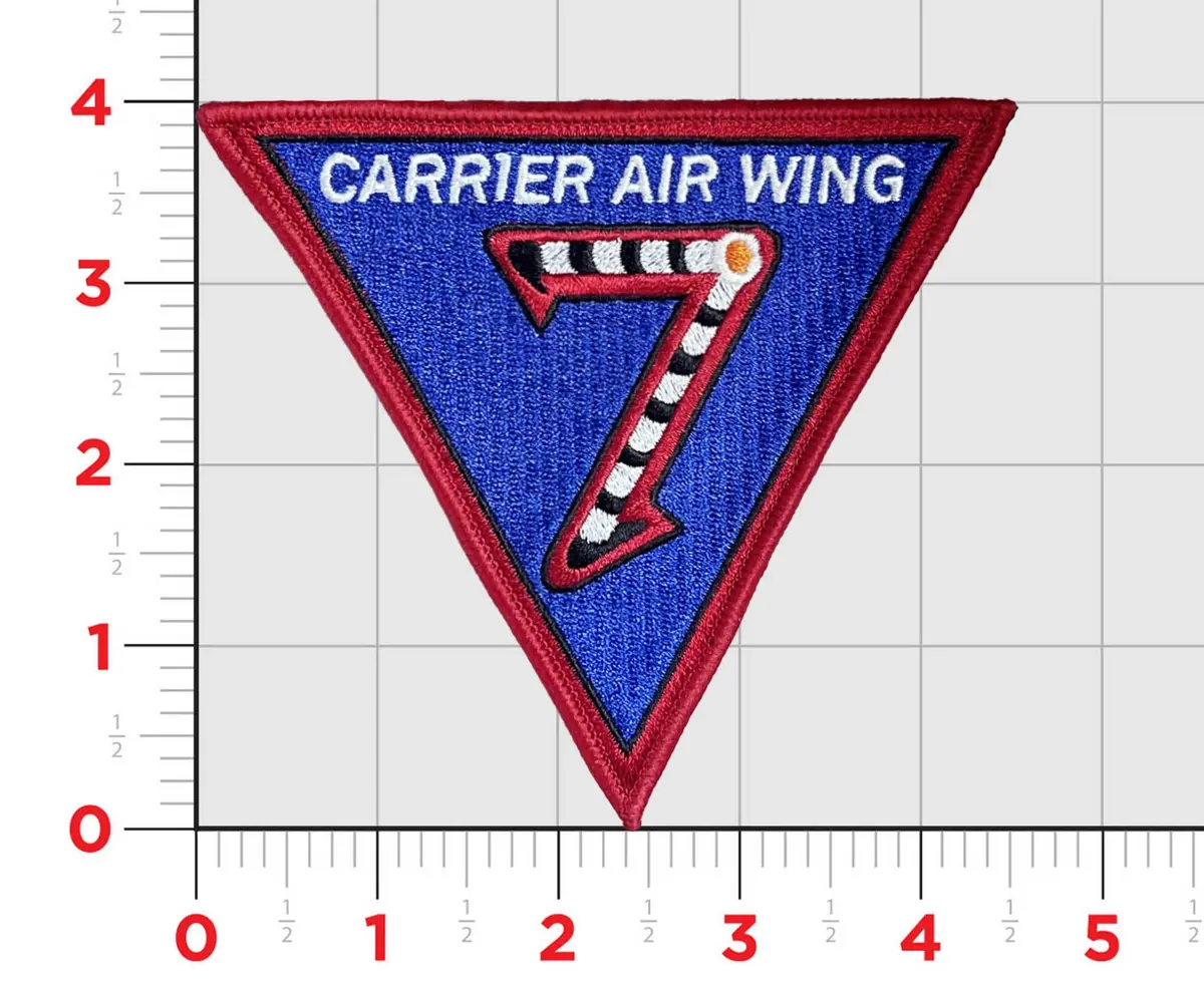 Officially Licensed Us Navy Carrier Air Wing Cvw-7 Patch 1