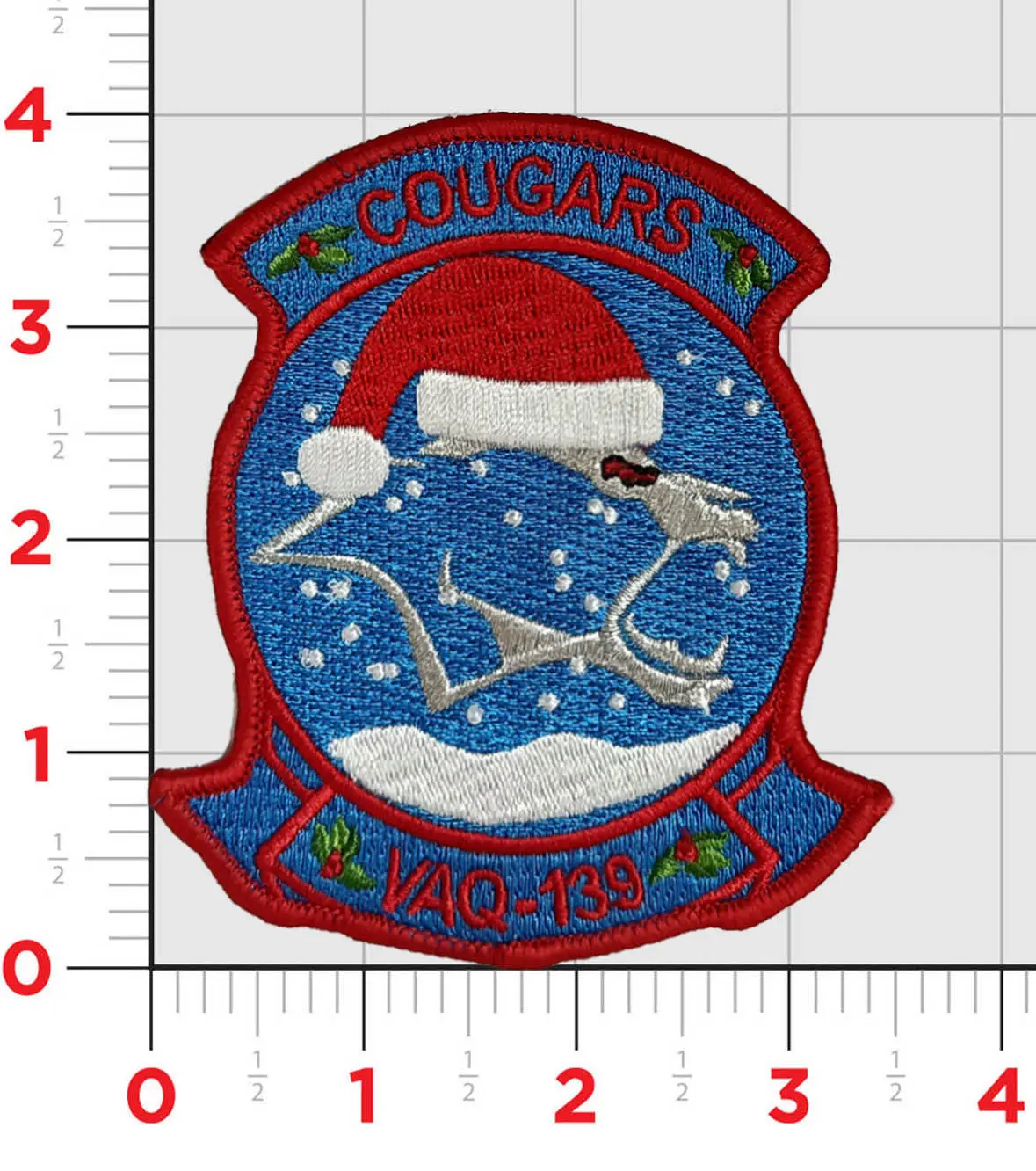 Official Vaq-139 Cougars Christmas Patch 1
