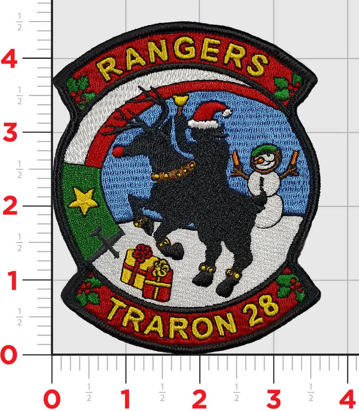 Official Vt-28 Rangers Christmas Patch 1