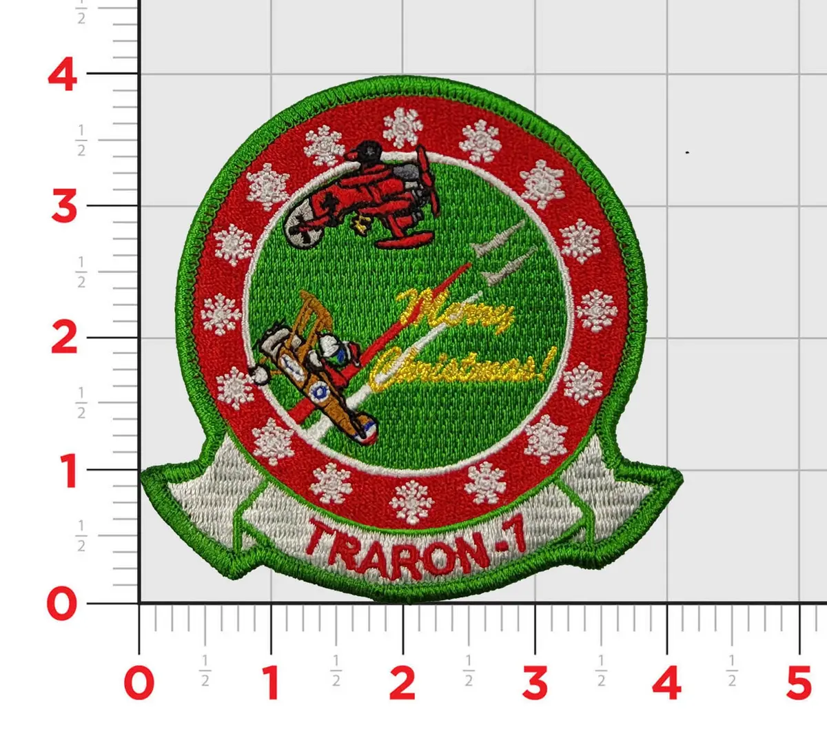 Official Vt-7 Eagles Christmas Patch 1