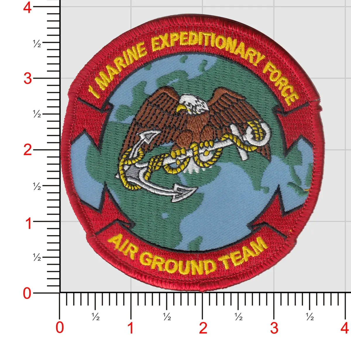 Officially Licensed Usmc 1St Mef Air Ground Team Patch 1