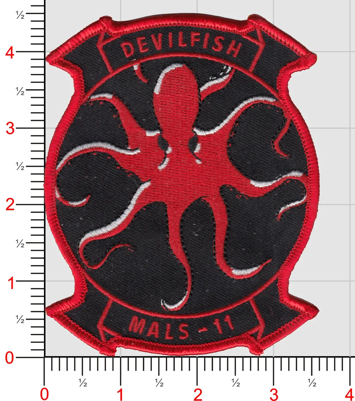 Officially Licensed Usmc Mals-11 Devilfish Patch 1