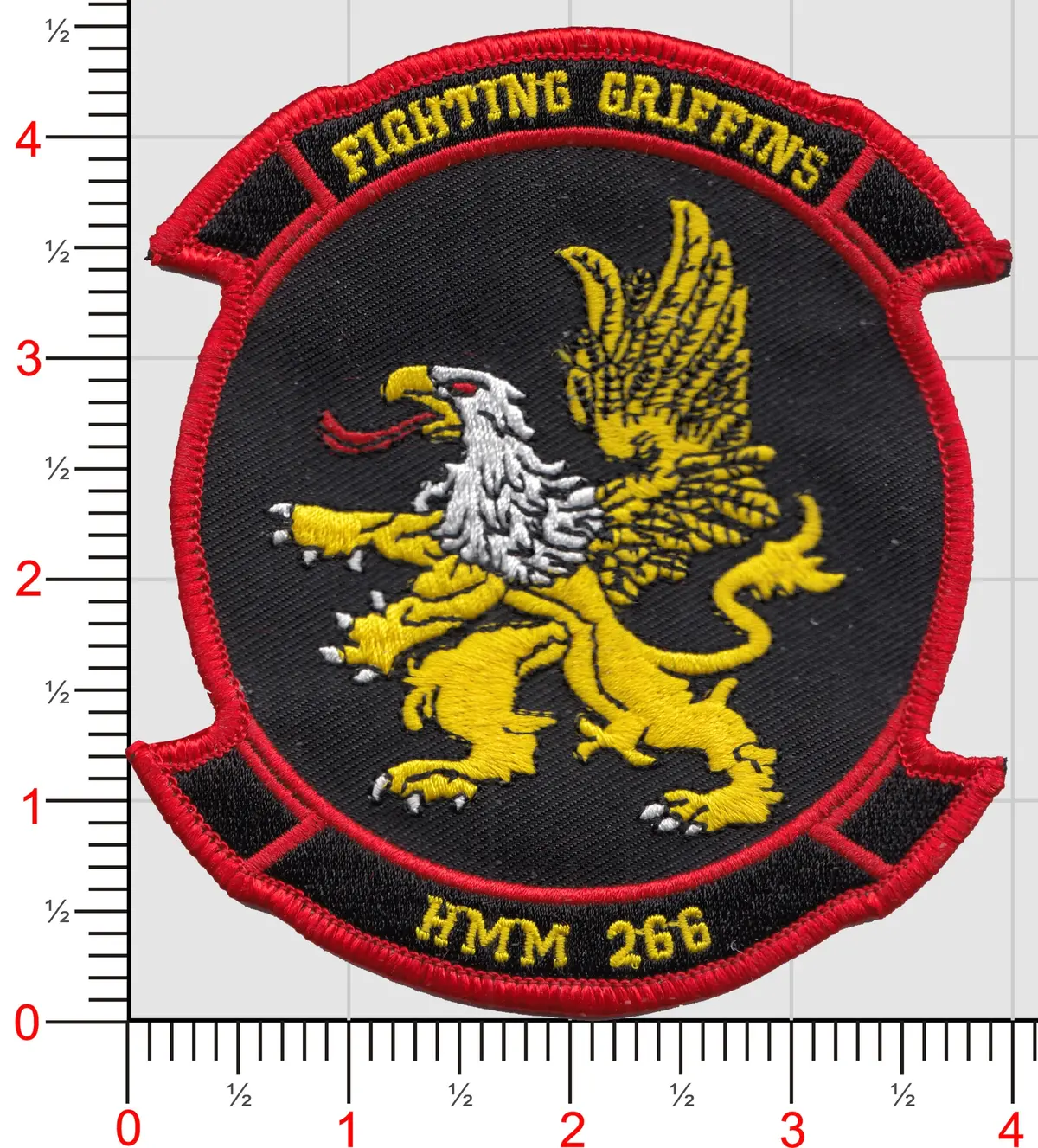 Officially Licensed Usmc Hmm-266 Griffins Patch 1